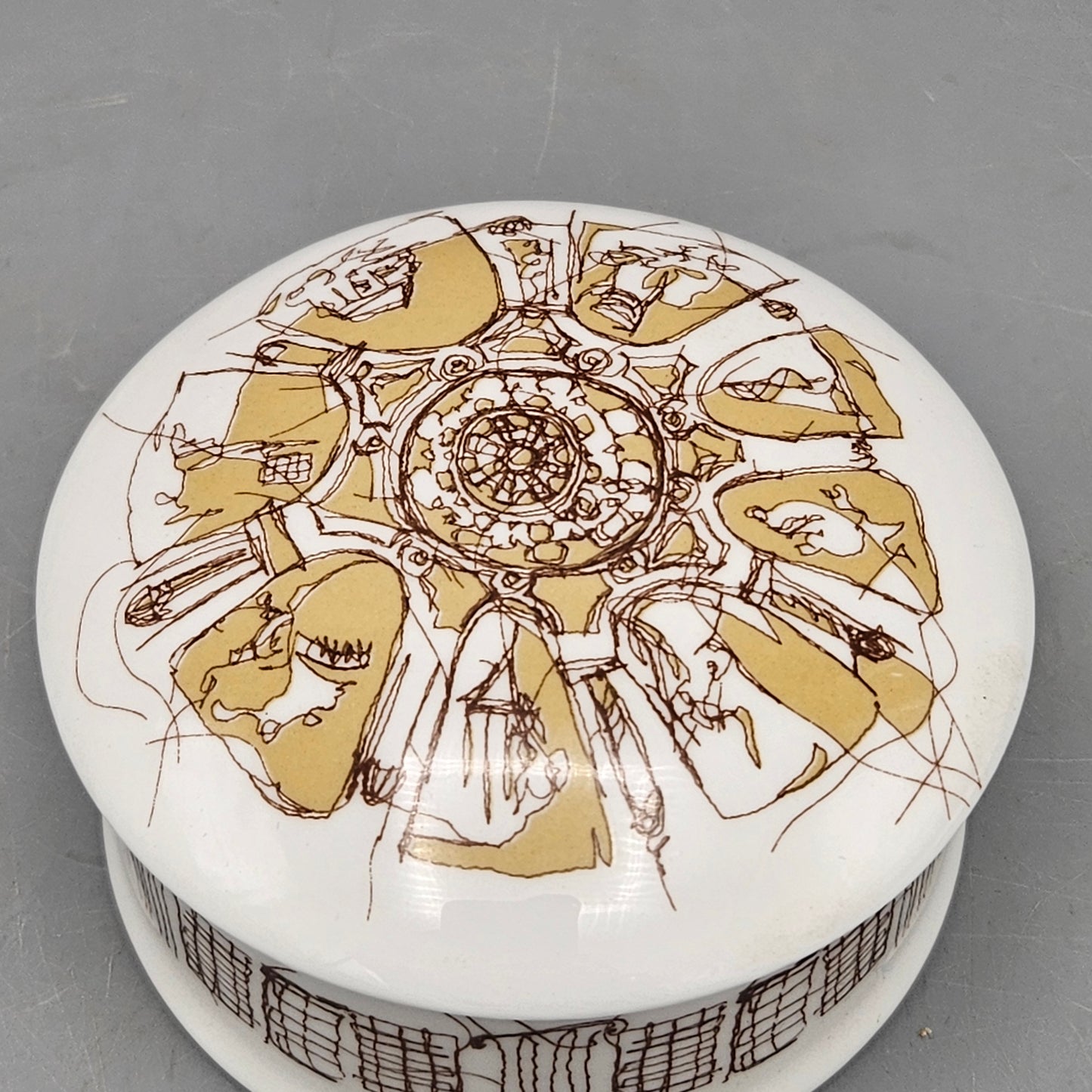 2017 Tina Crawford St Paul's Cathedral London "Feed the Birds" Porcelain Box