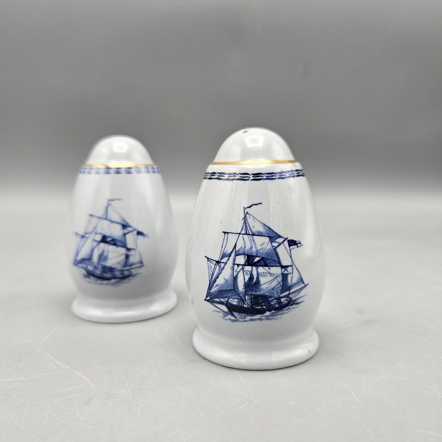 Spode Blue Trade Winds Salt & Pepper Shakers