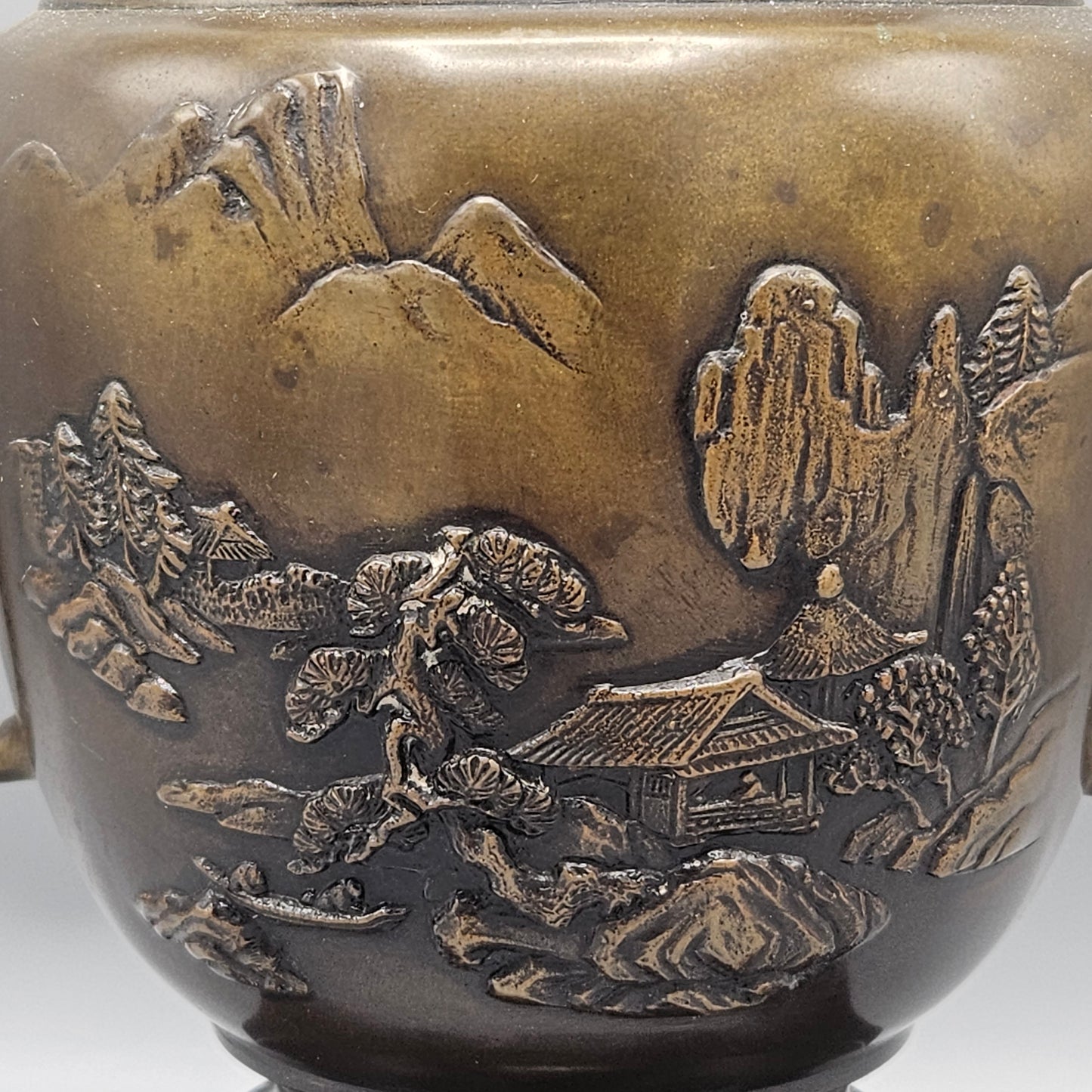 Chinese Bronze Urn-Form Incense Burner