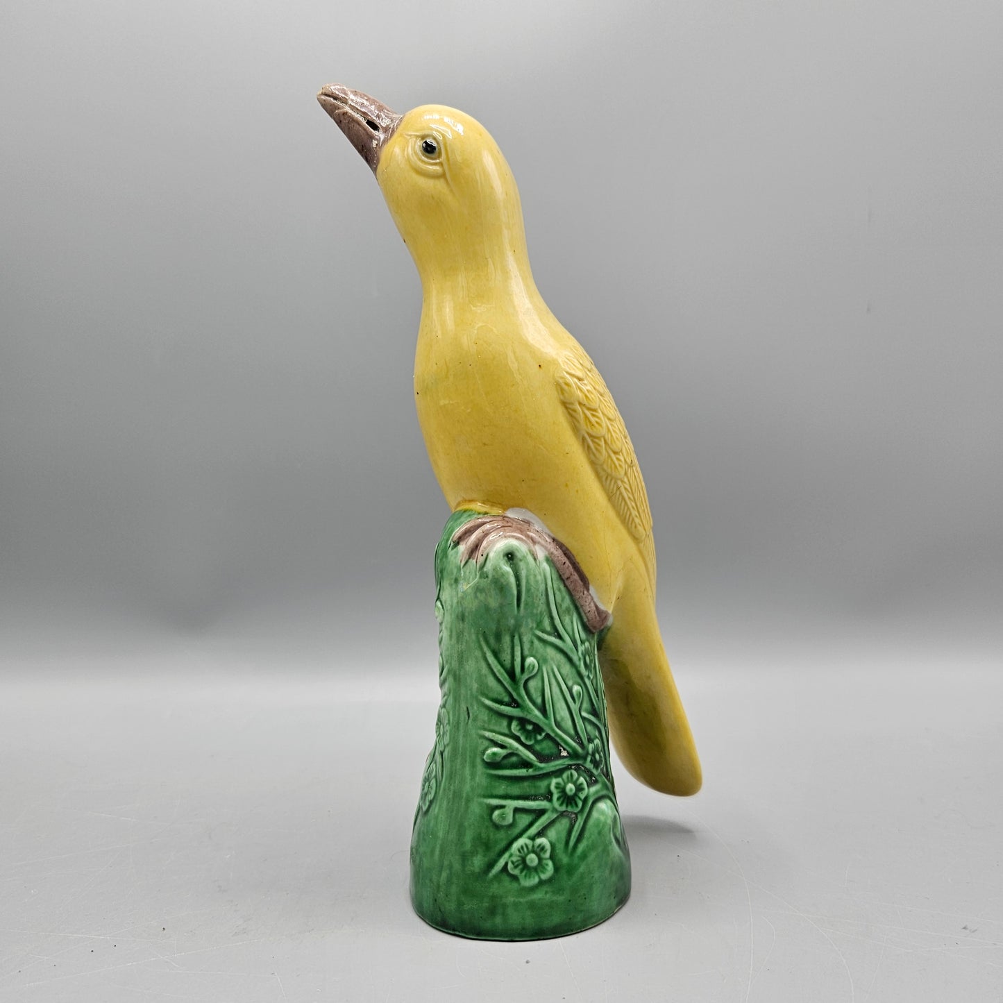 Vintage Chinese Porcelain Yellow Bird Figure