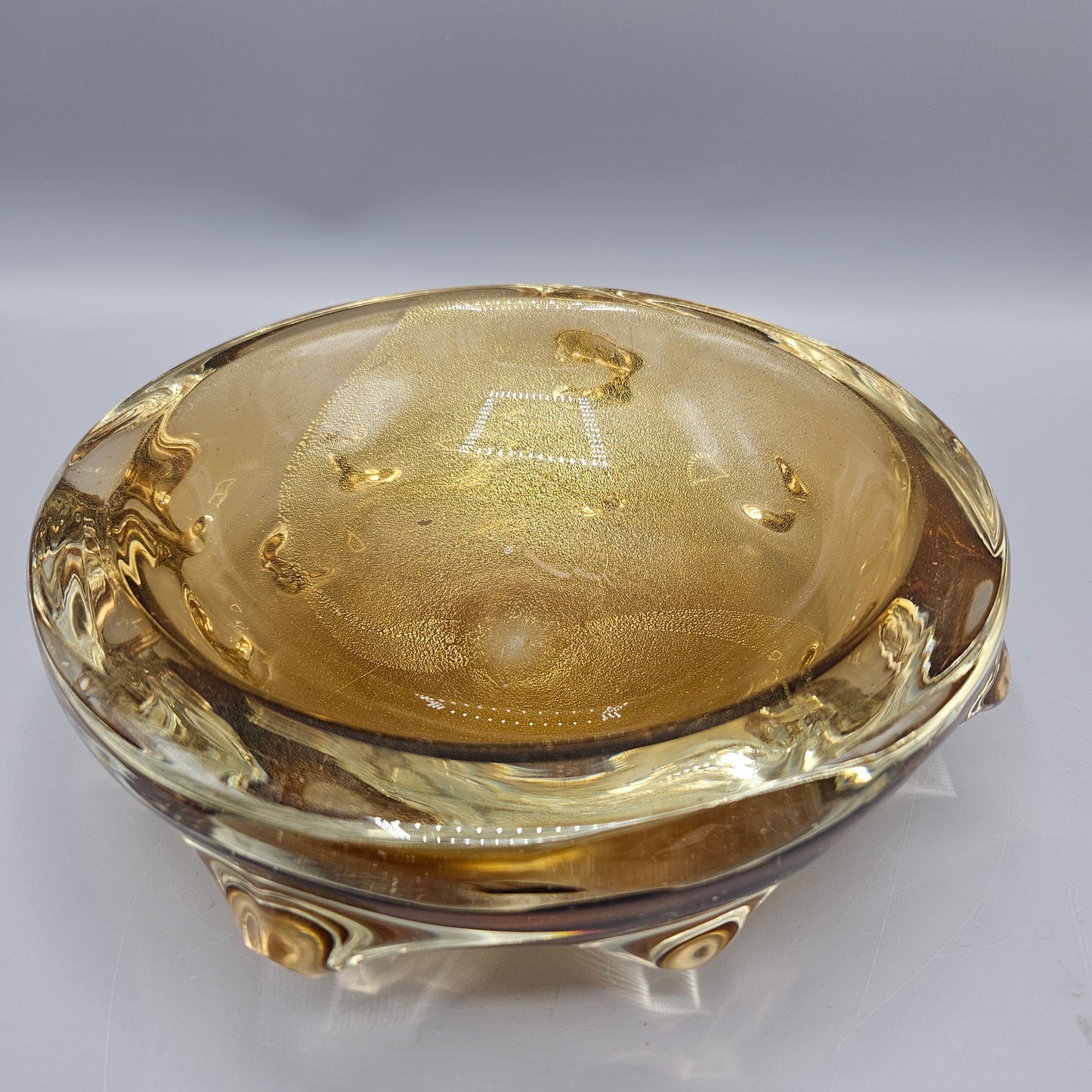 Murano Glass Anemone / Geode Bowl