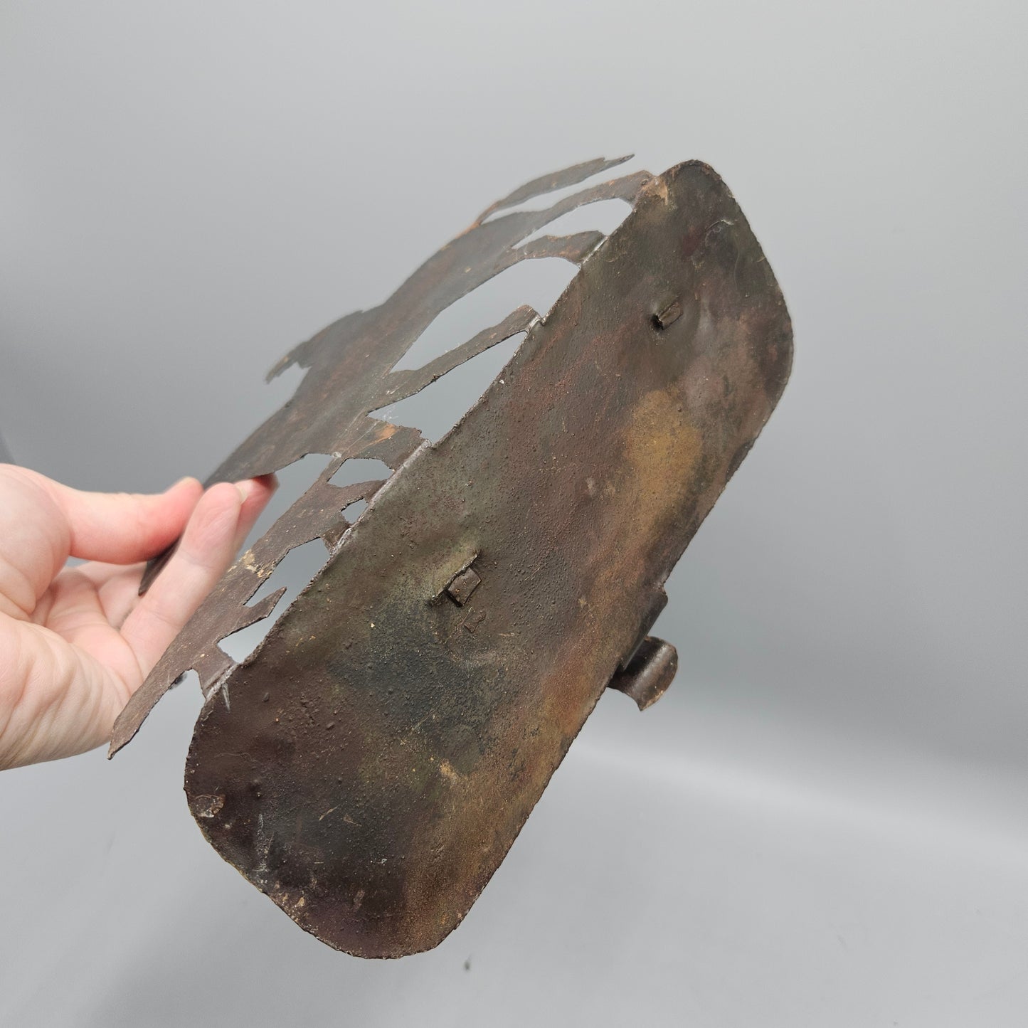 Cut Tin Hunt Scene Candle Holder