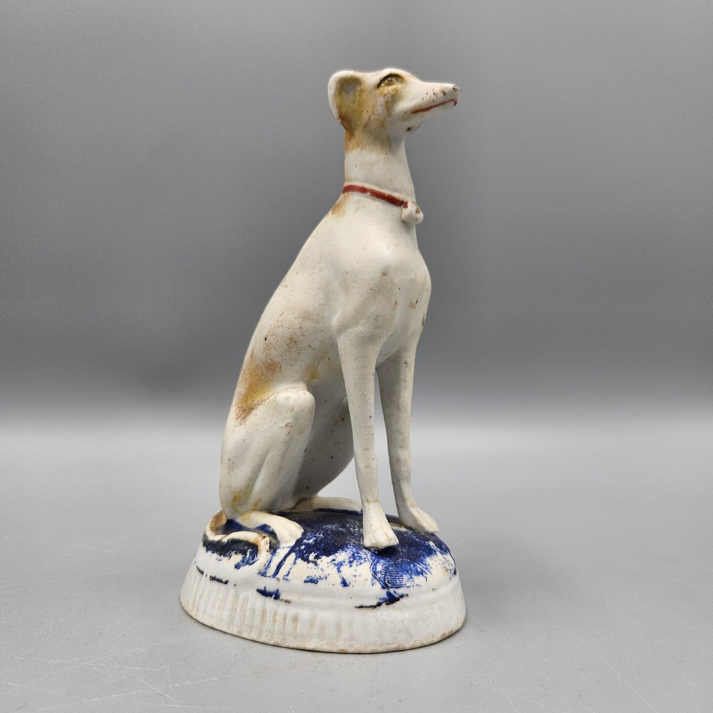 Staffordshire Porcelain Greyhound Figurine