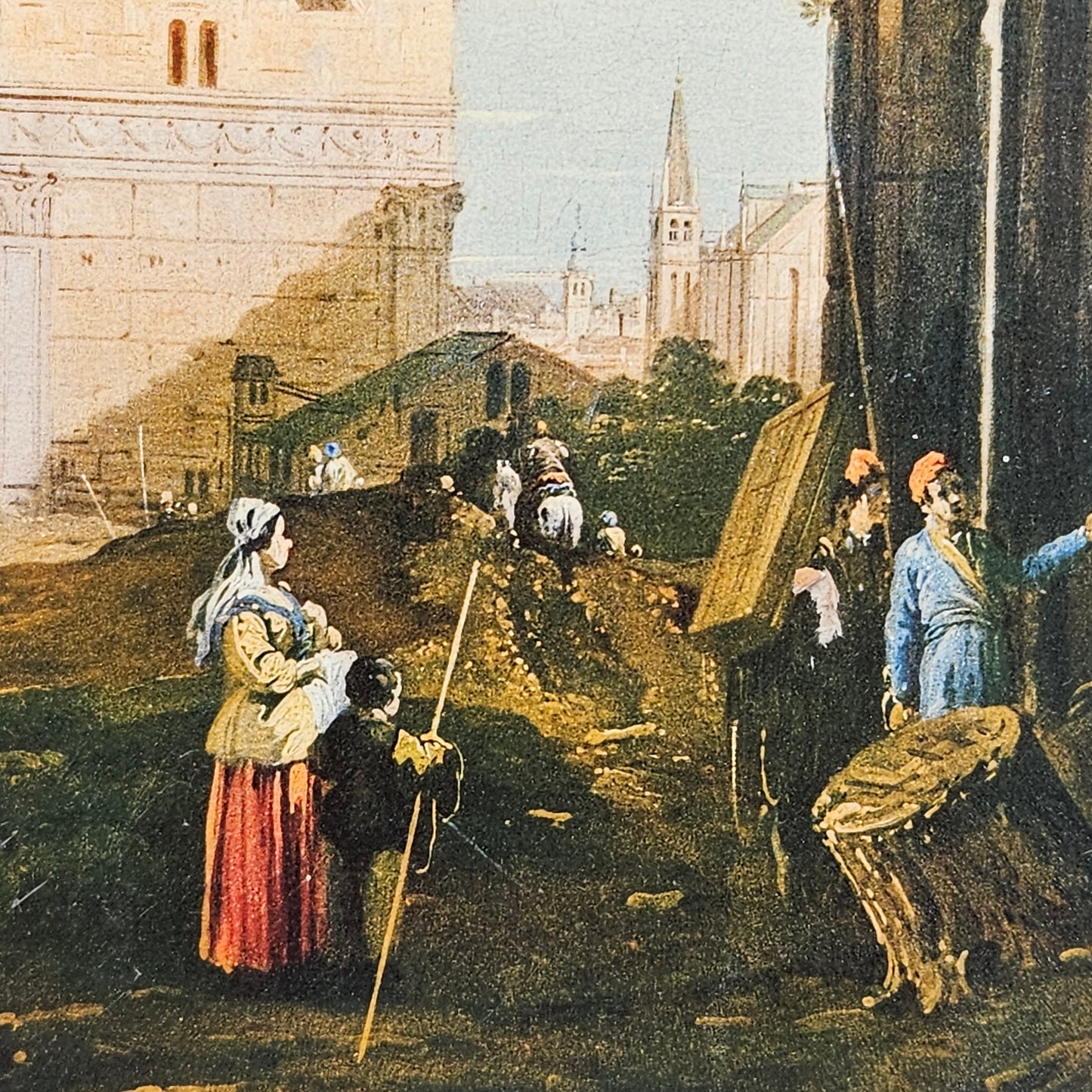 Framed Print Canaletto "Capriccio with Ruins and Porta Portello"