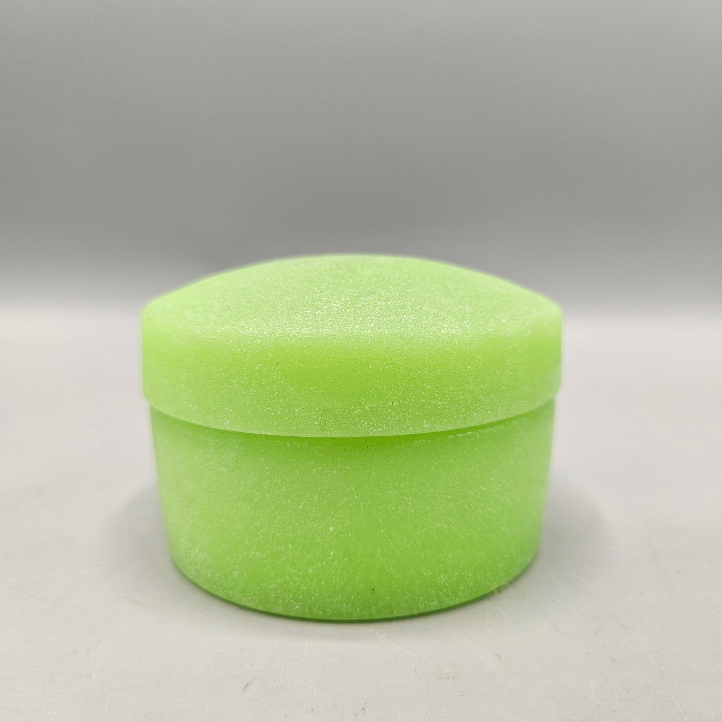 Murano Jade Green Frosted Glass Box