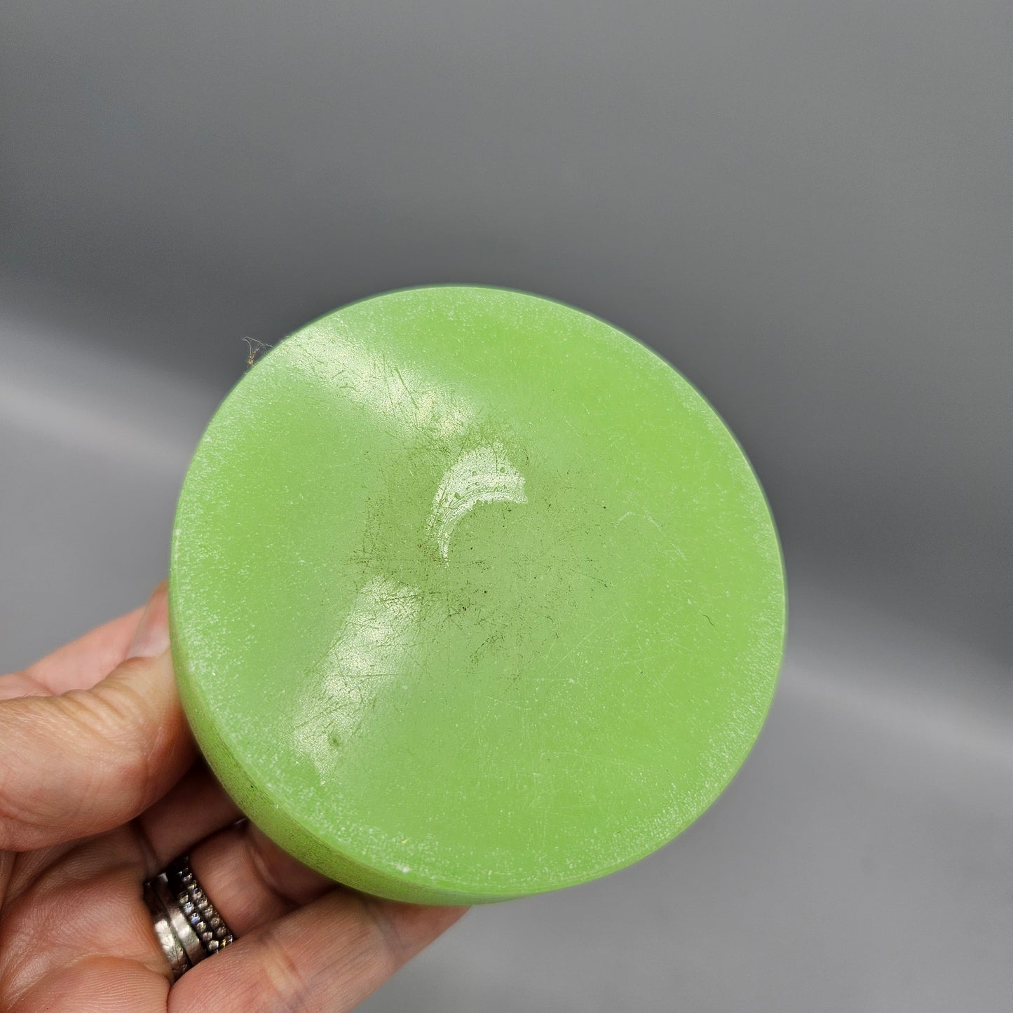 Murano Jade Green Frosted Glass Box
