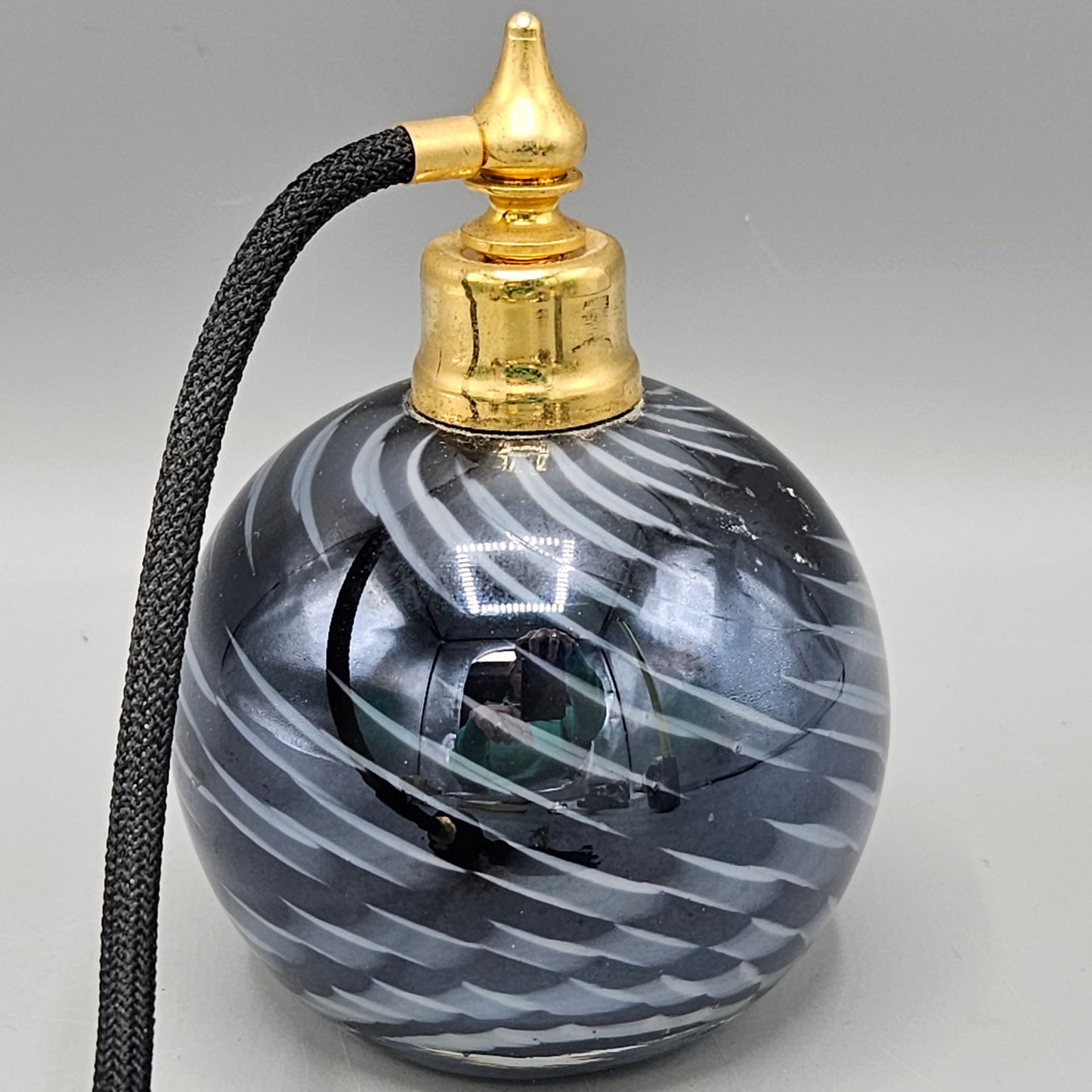 Swirl Art Glass Perfume Atomizer