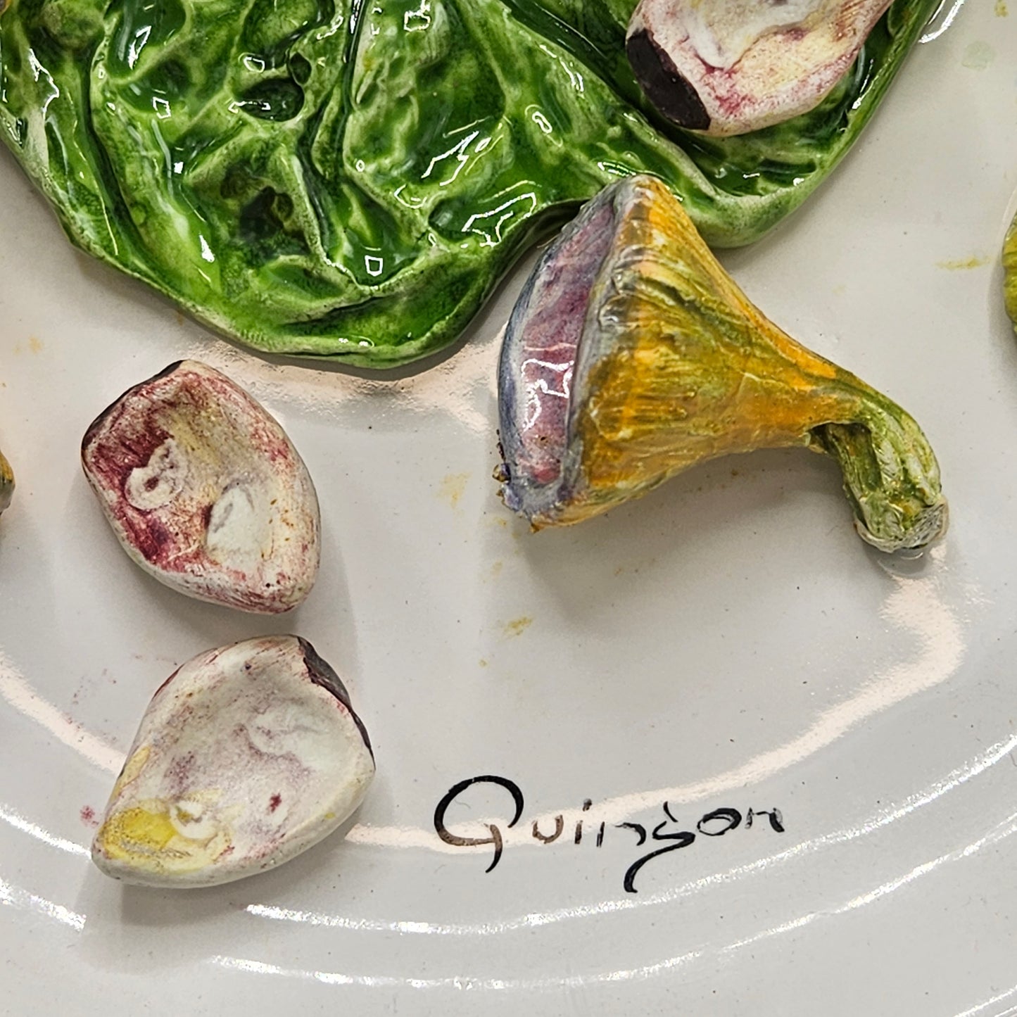 Quinson Palissy Ware Plate