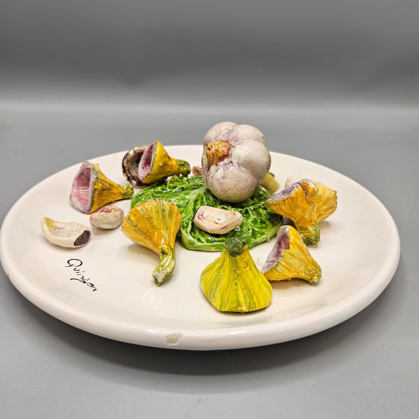 Quinson Palissy Ware Plate