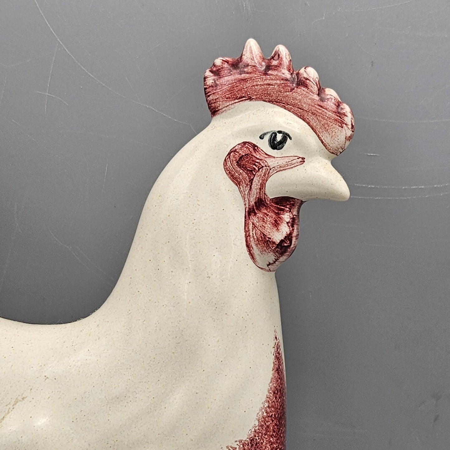 Pair of Rye Pottery Cockerel and Hen Figures