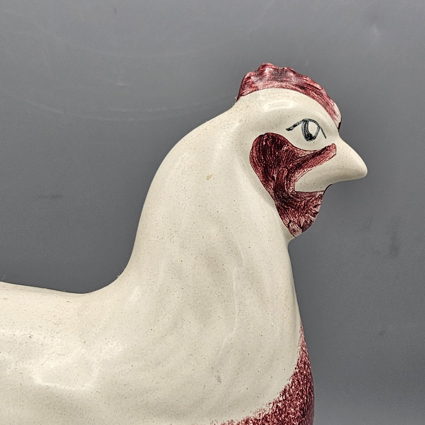 Pair of Rye Pottery Cockerel and Hen Figures