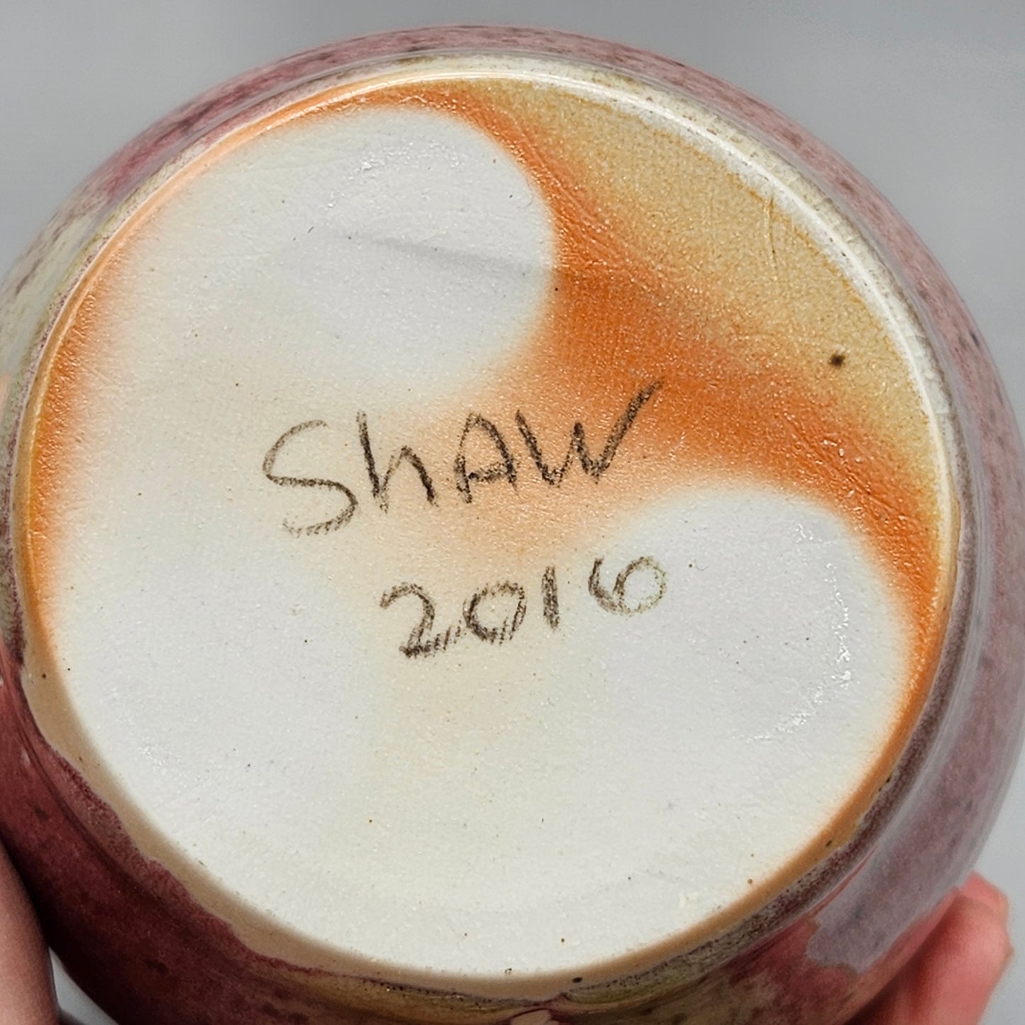 Signed Shaw 2016 Art Pottery Vase