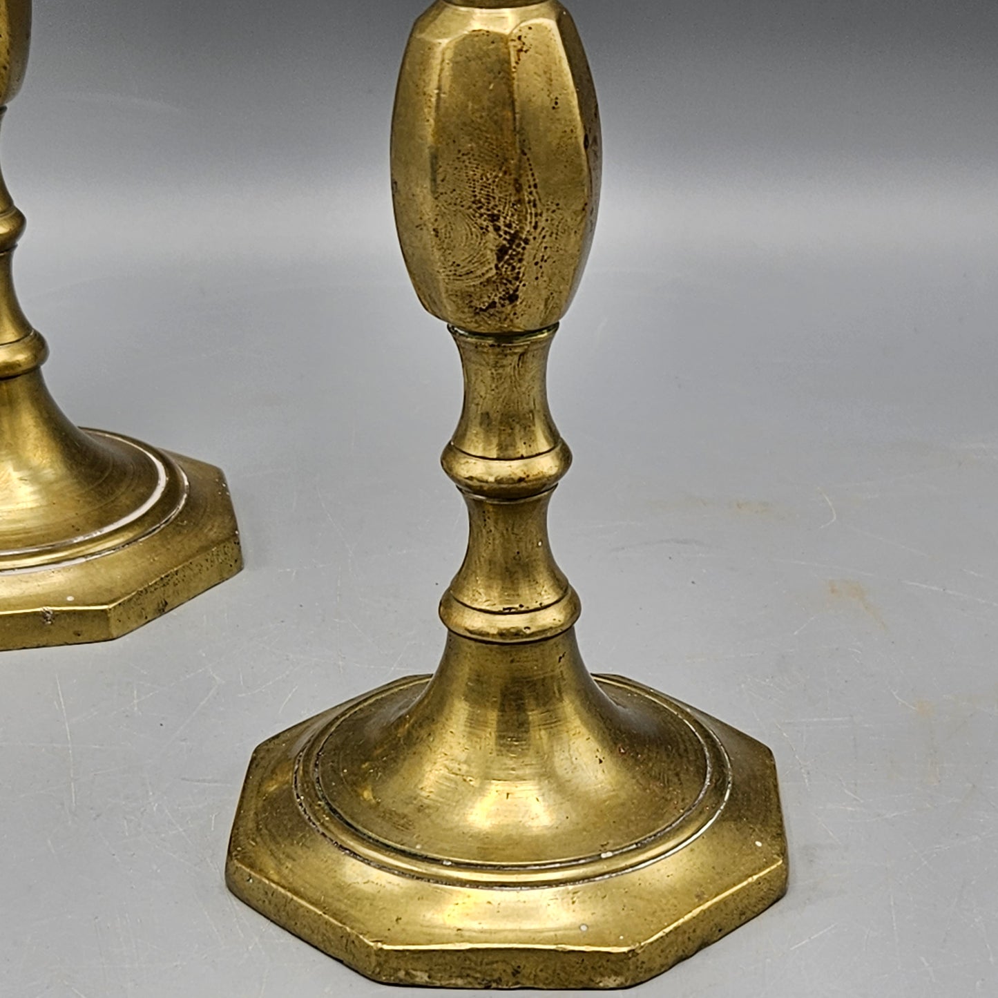 Pair of Indian Brass Candlesticks