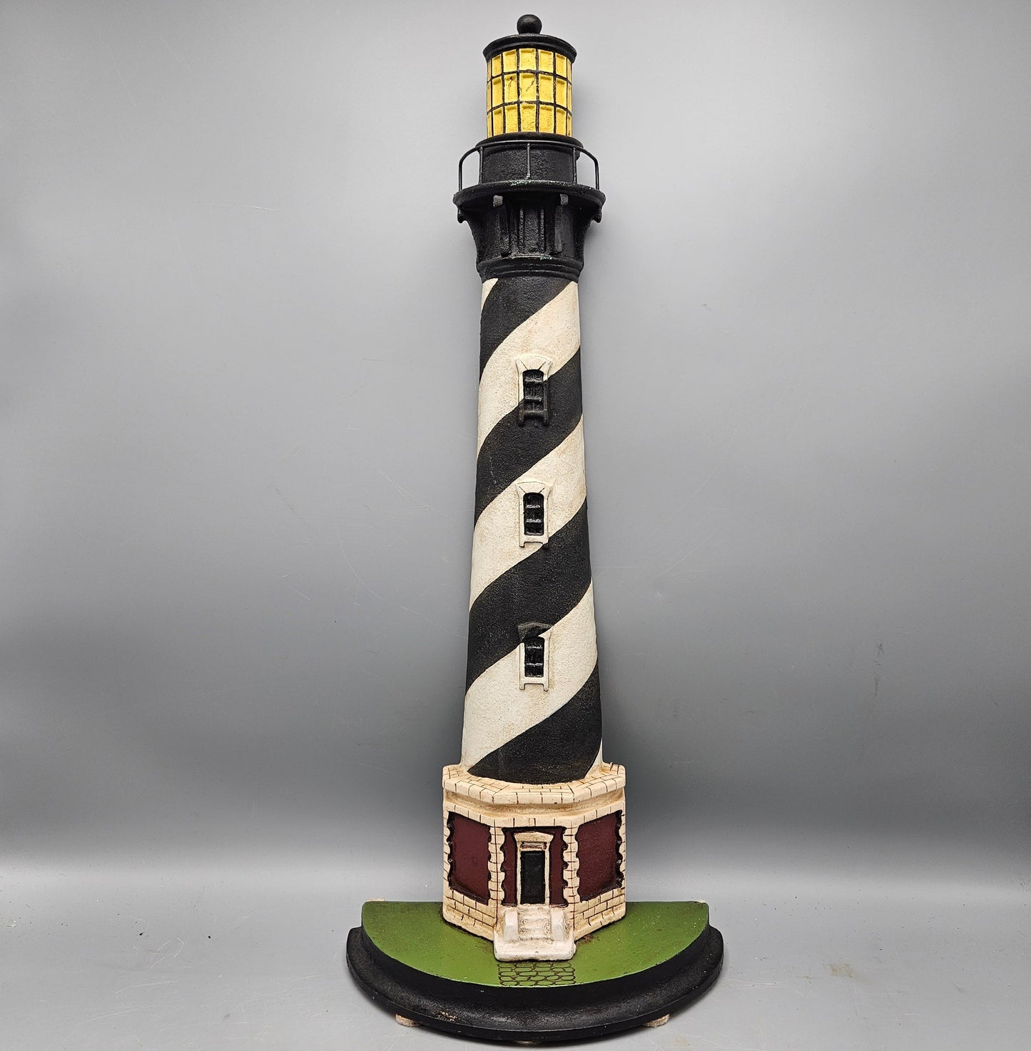 Very Tall Hand Painted Cast Iron Doorstop / Decor