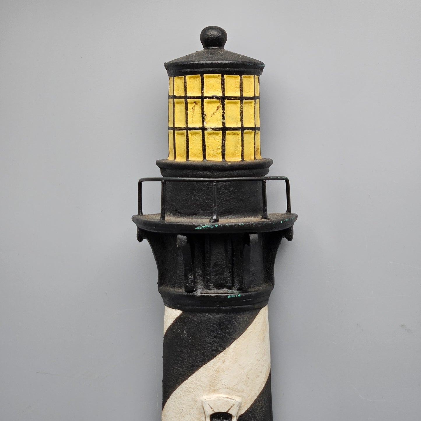 Very Tall Hand Painted Cast Iron Doorstop / Decor