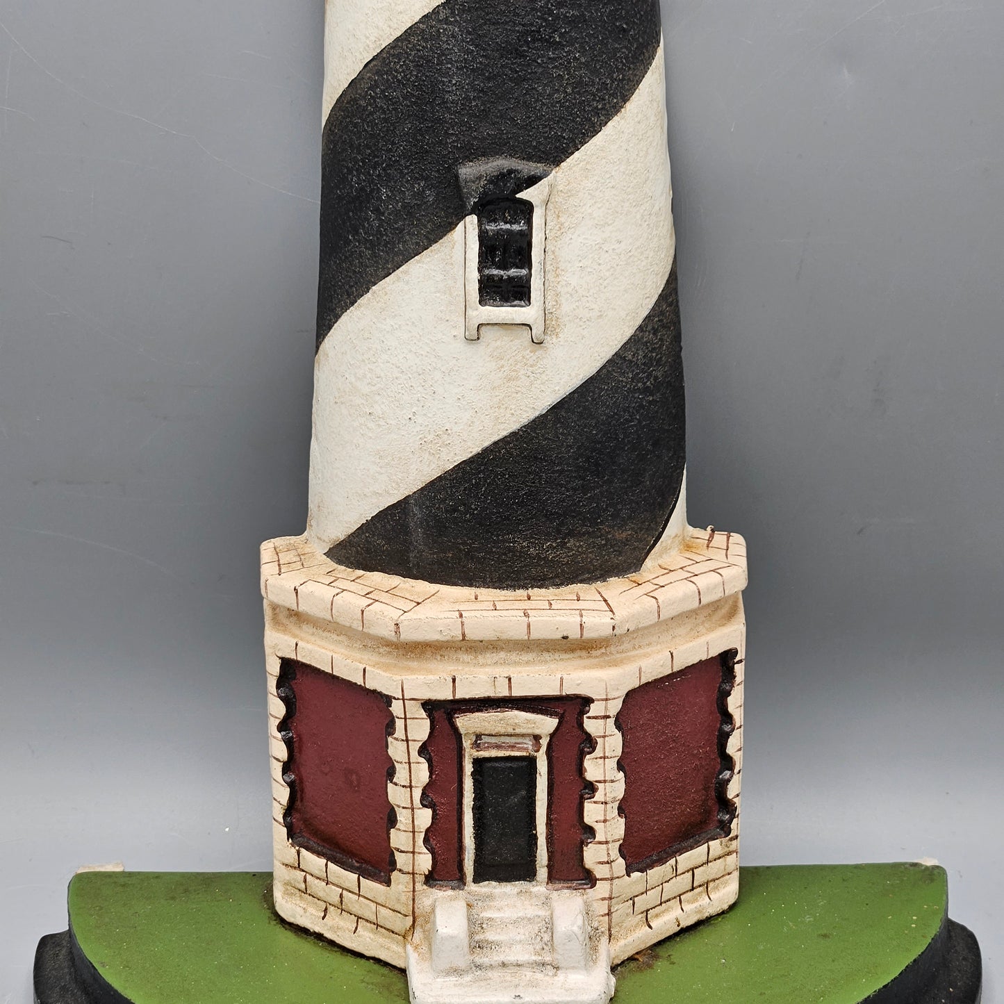 Very Tall Hand Painted Cast Iron Doorstop / Decor