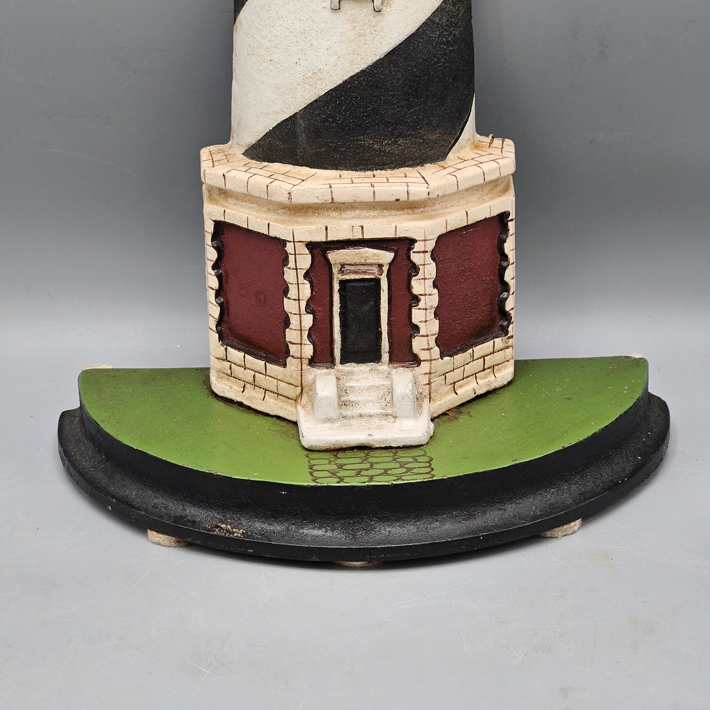 Very Tall Hand Painted Cast Iron Doorstop / Decor