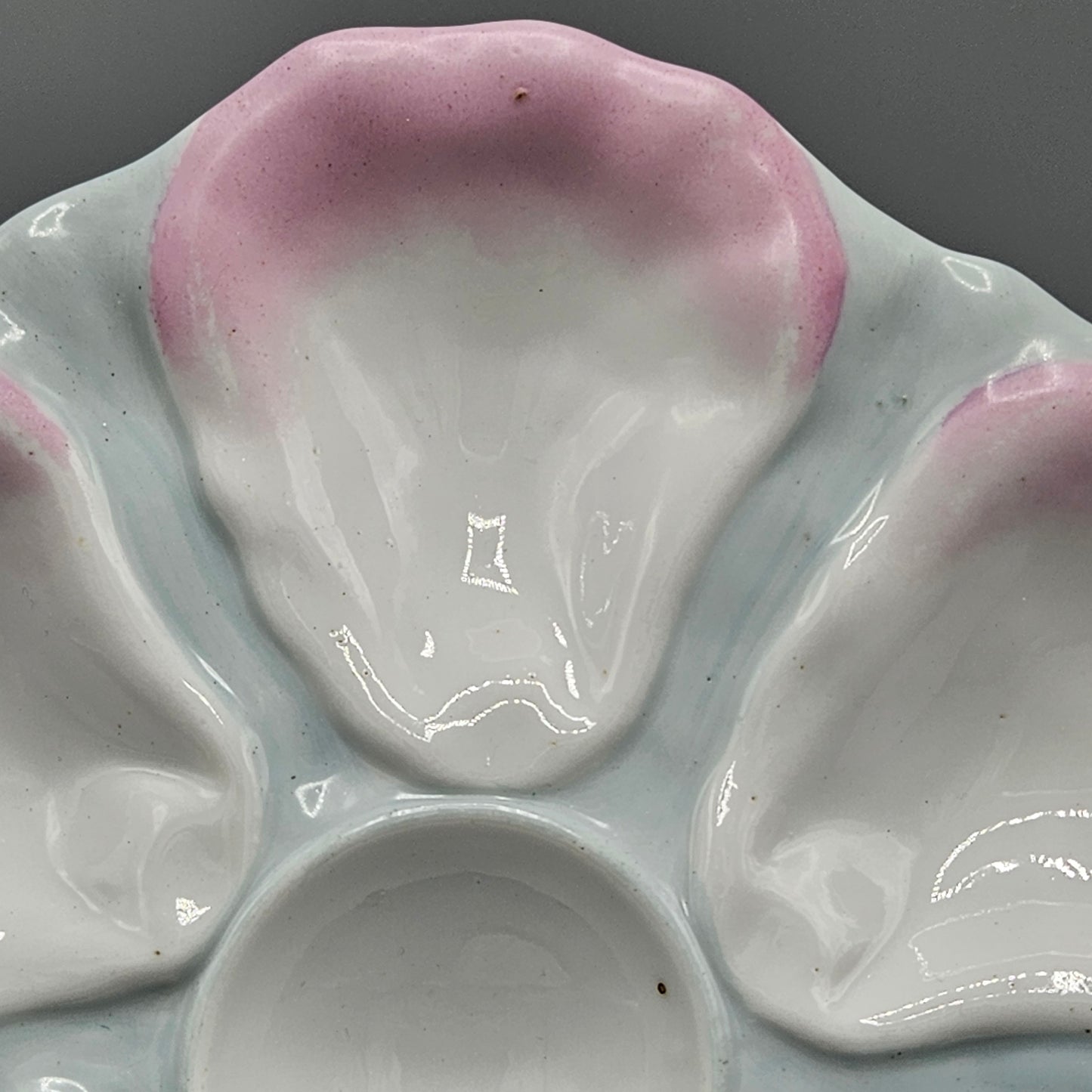 Antique Pink Oyster Plate