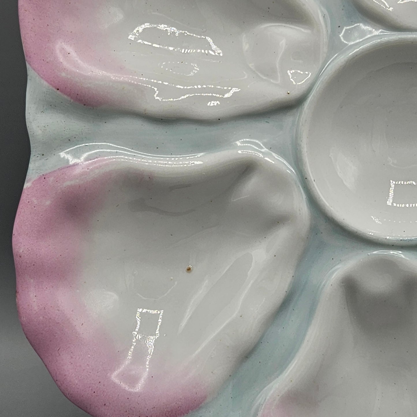 Antique Pink Oyster Plate