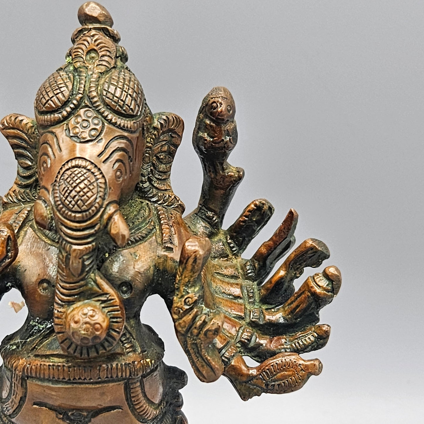 Antique Bronze Sculpture of Ganesh