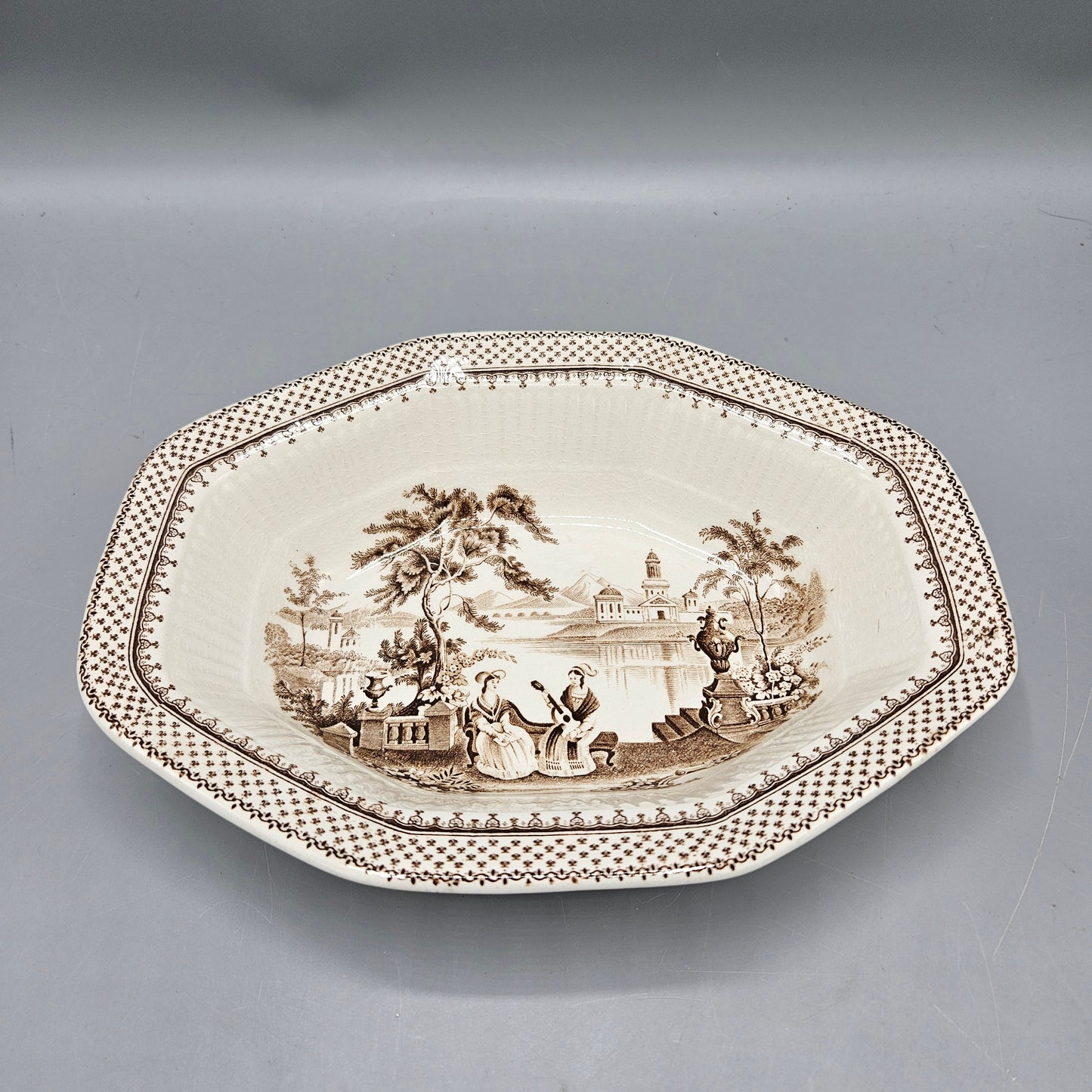 Vintage Adams & Sons England Du Barry Tray - Transferware