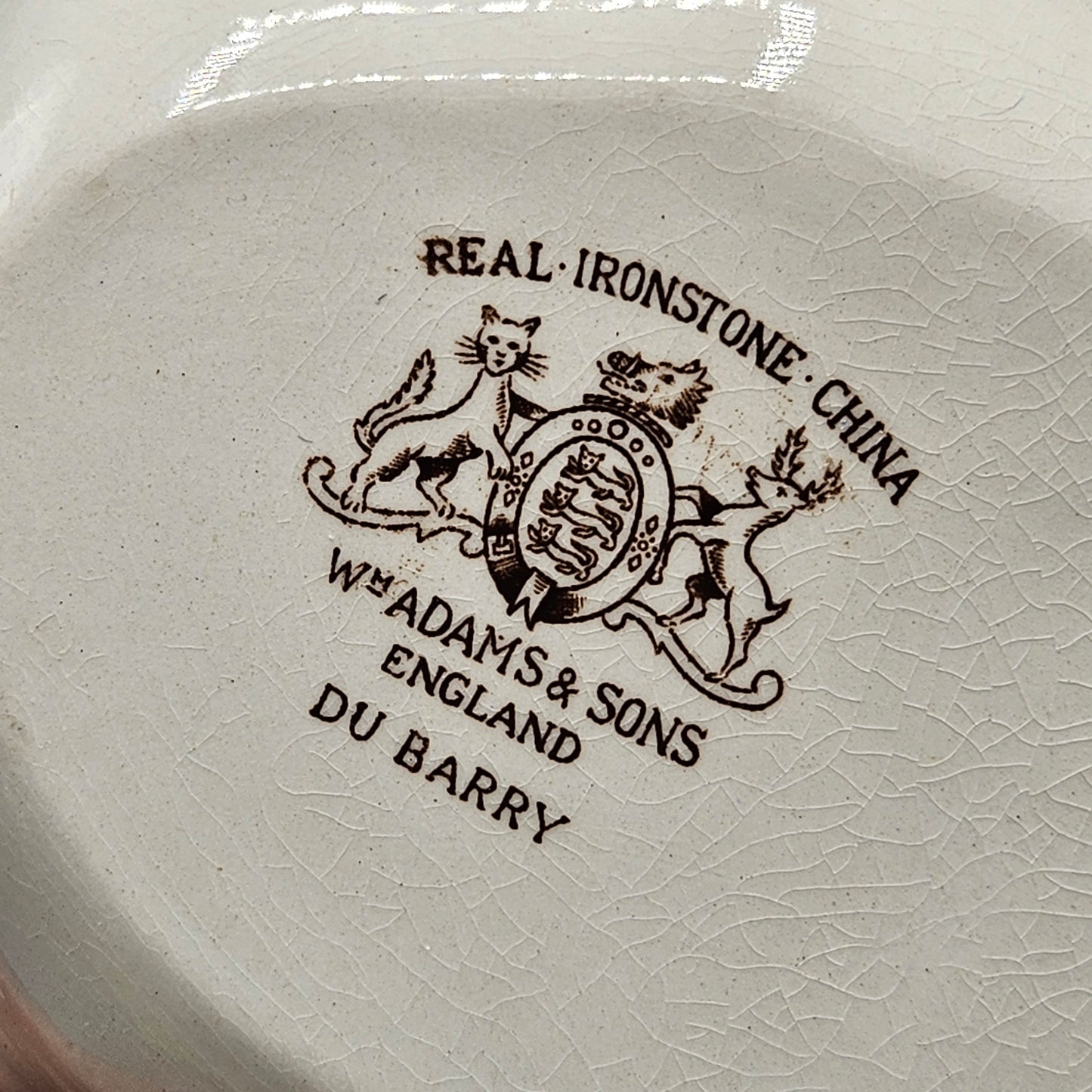 Vintage Adams & Sons England Du Barry Tray - Transferware