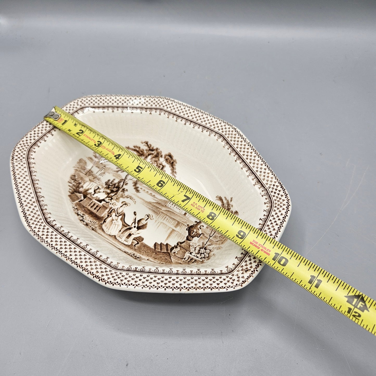 Vintage Adams & Sons England Du Barry Tray - Transferware