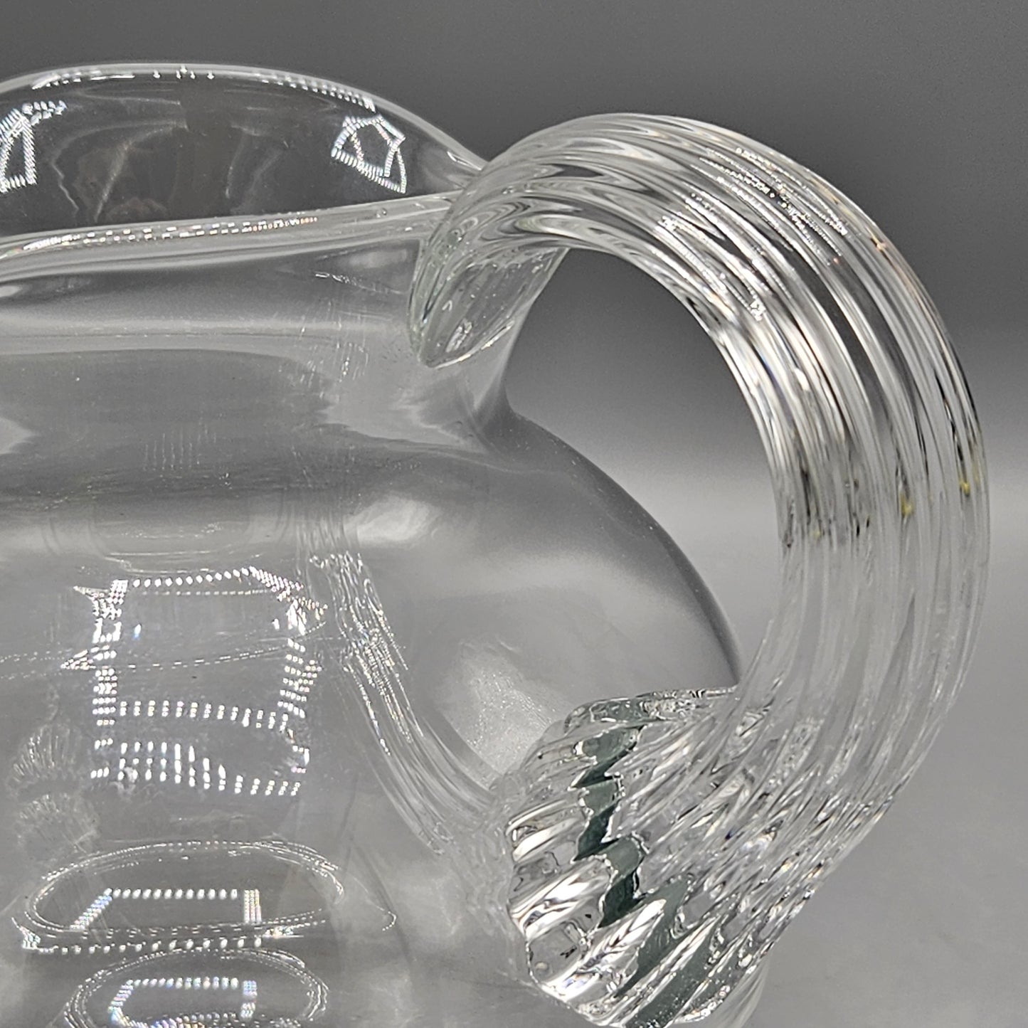 William Yeoward Pitcher with Etched Grapes "Vino"