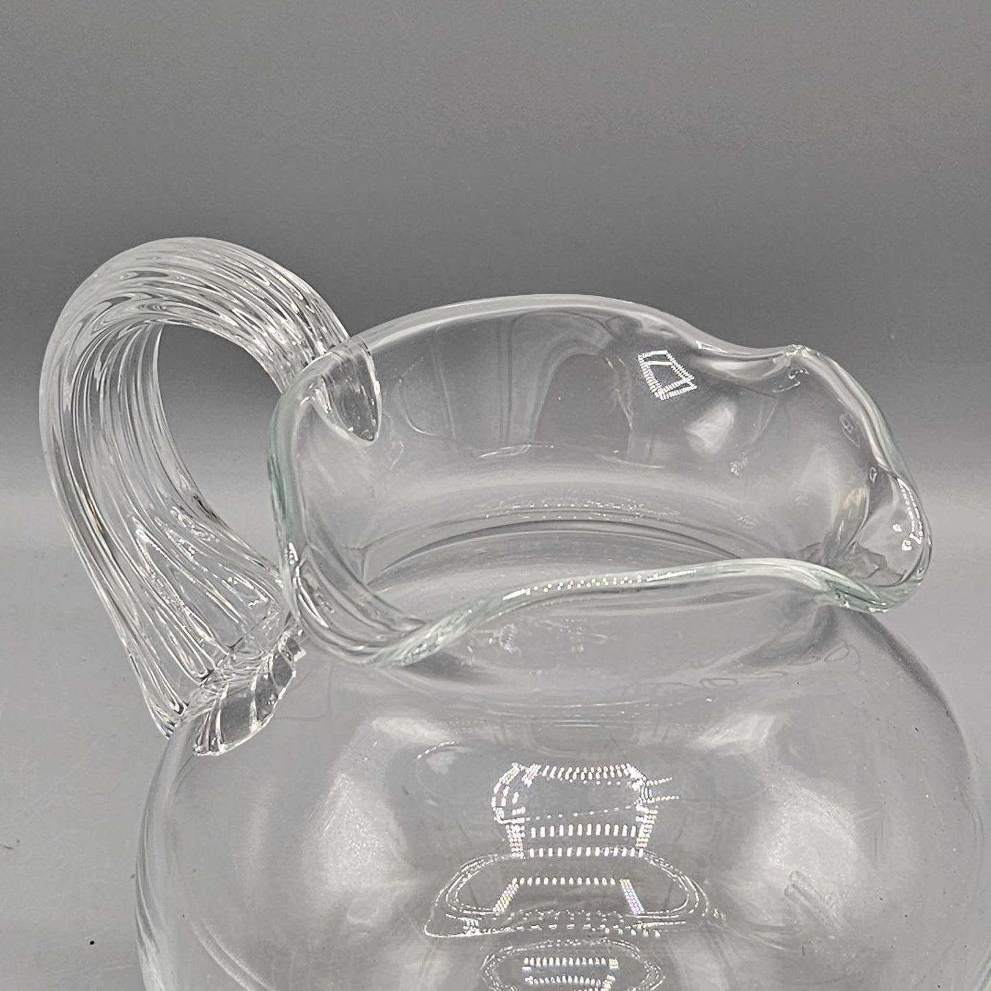 William Yeoward Pitcher with Etched Grapes "Vino"