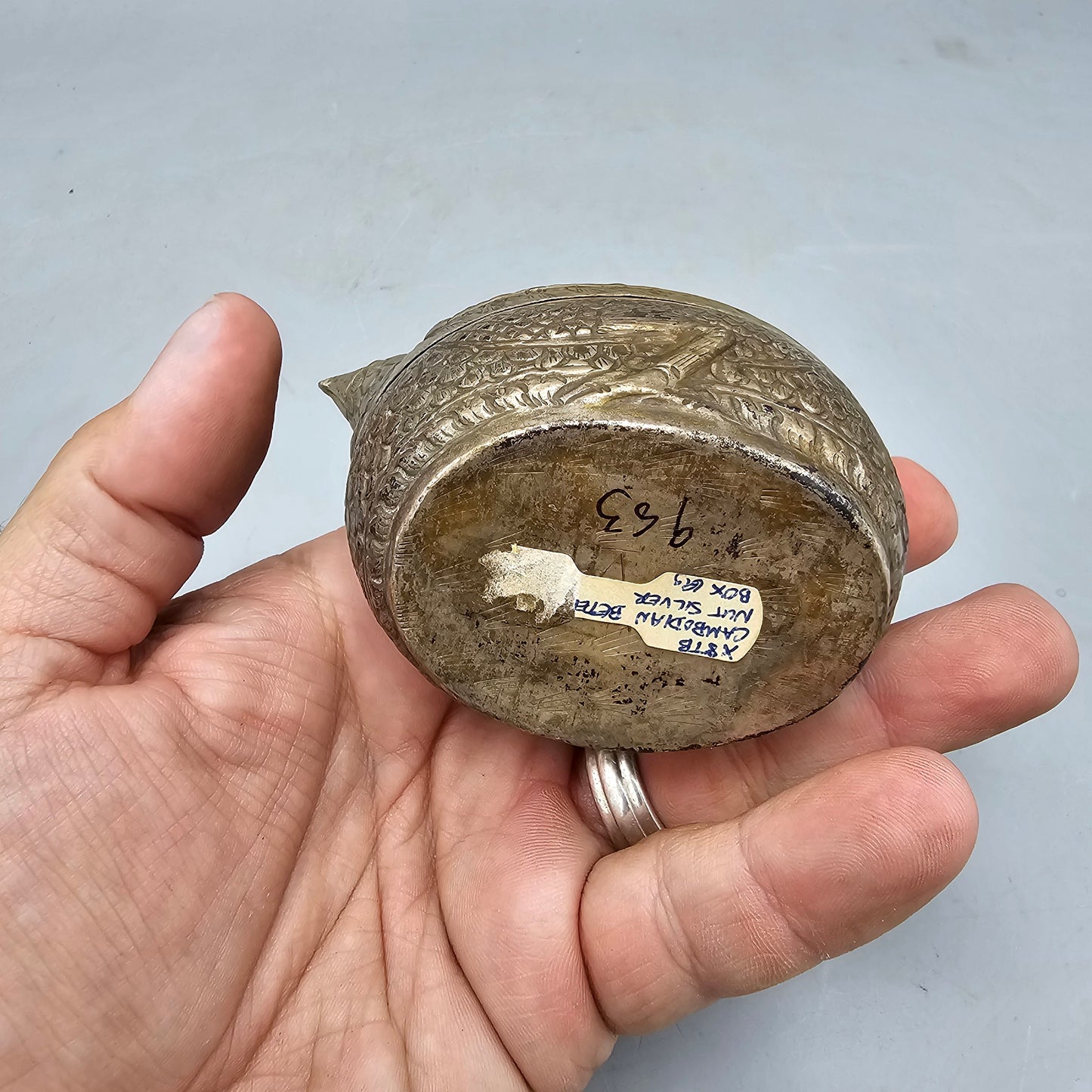 Antique Figural Betel Nut Box - Bird