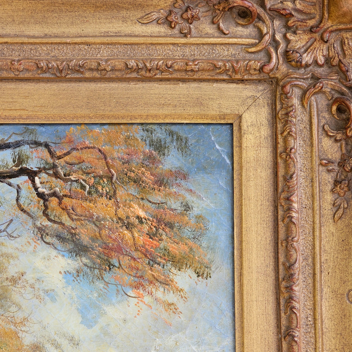 Decorator Painting of Horse and Dogs