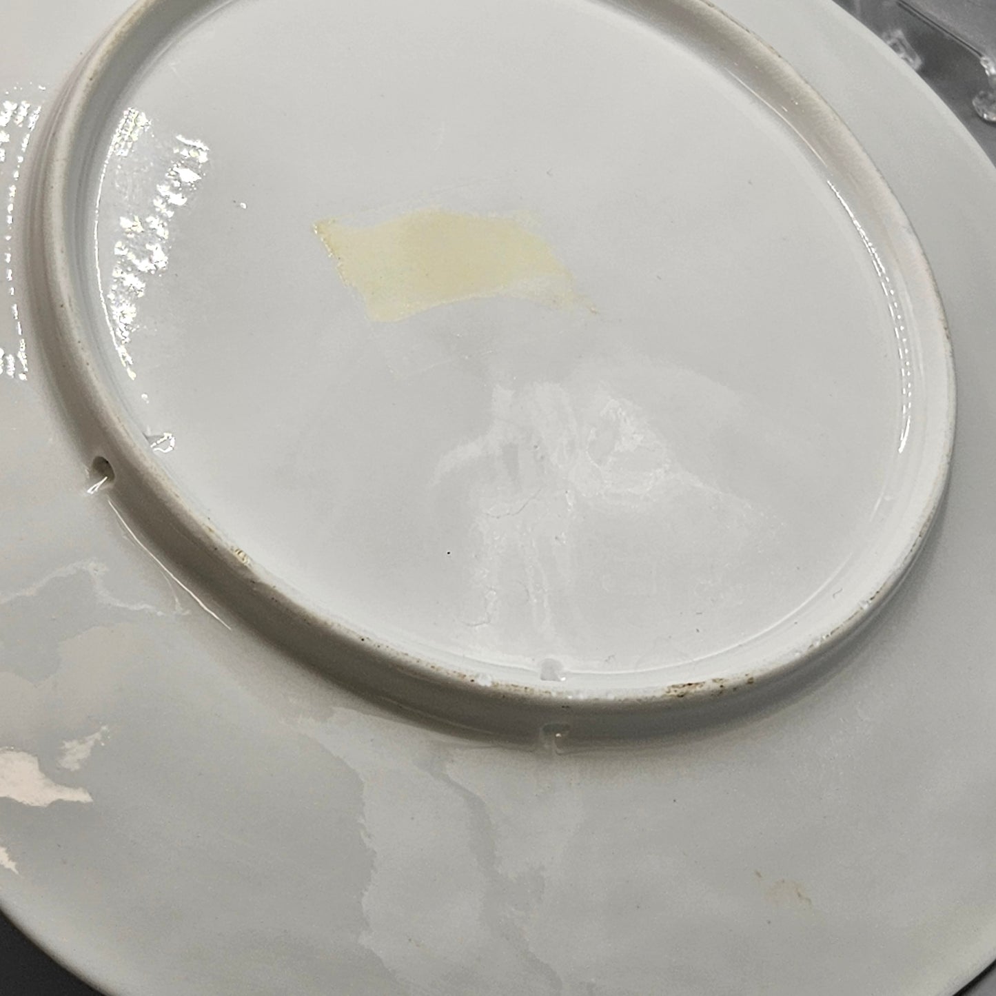 Hand Painted Vintage Oyster Plate - Pink