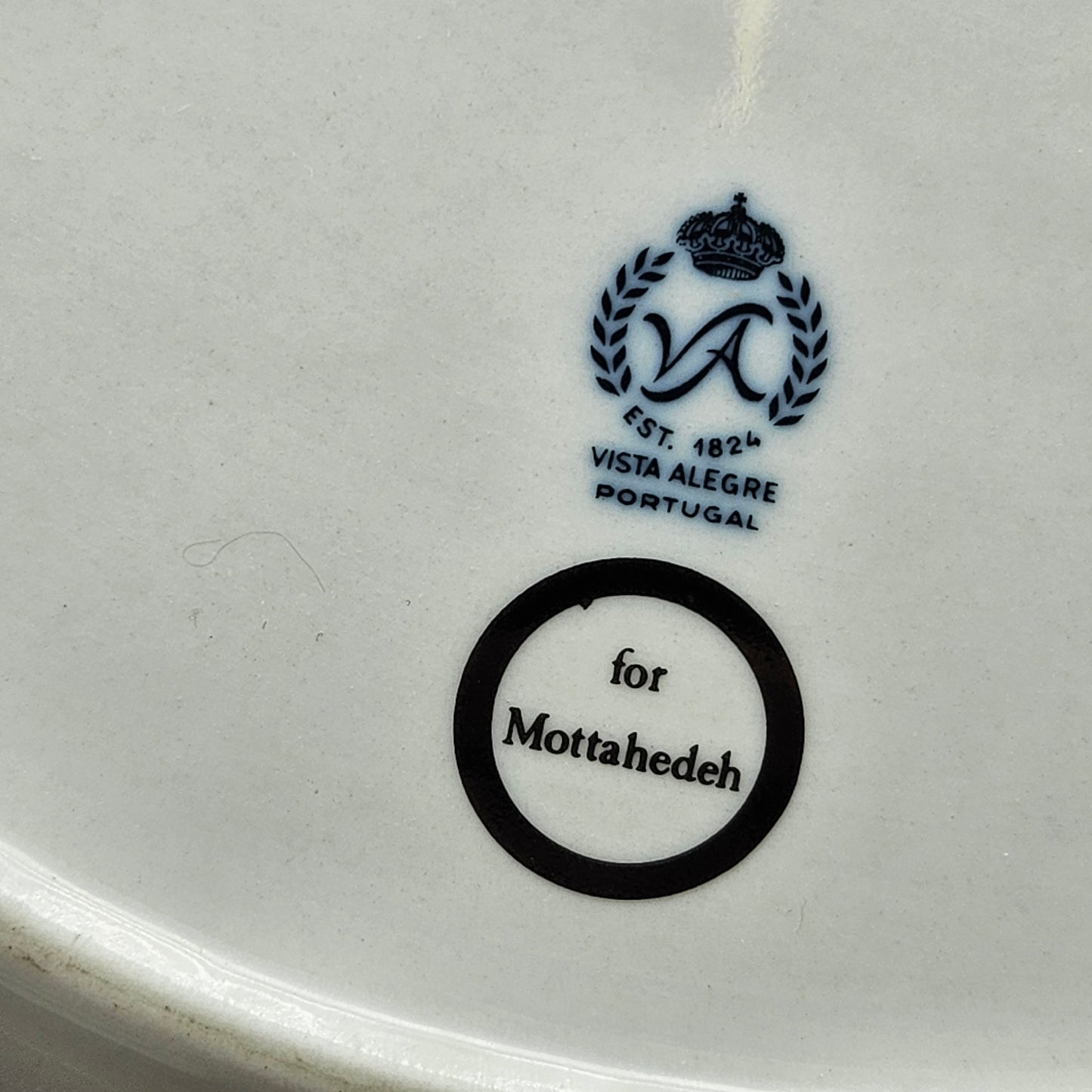 Mottahedeh Vista Alegre Portugal Fontainebleau Collection Small Oval Porcelain Dish Tray