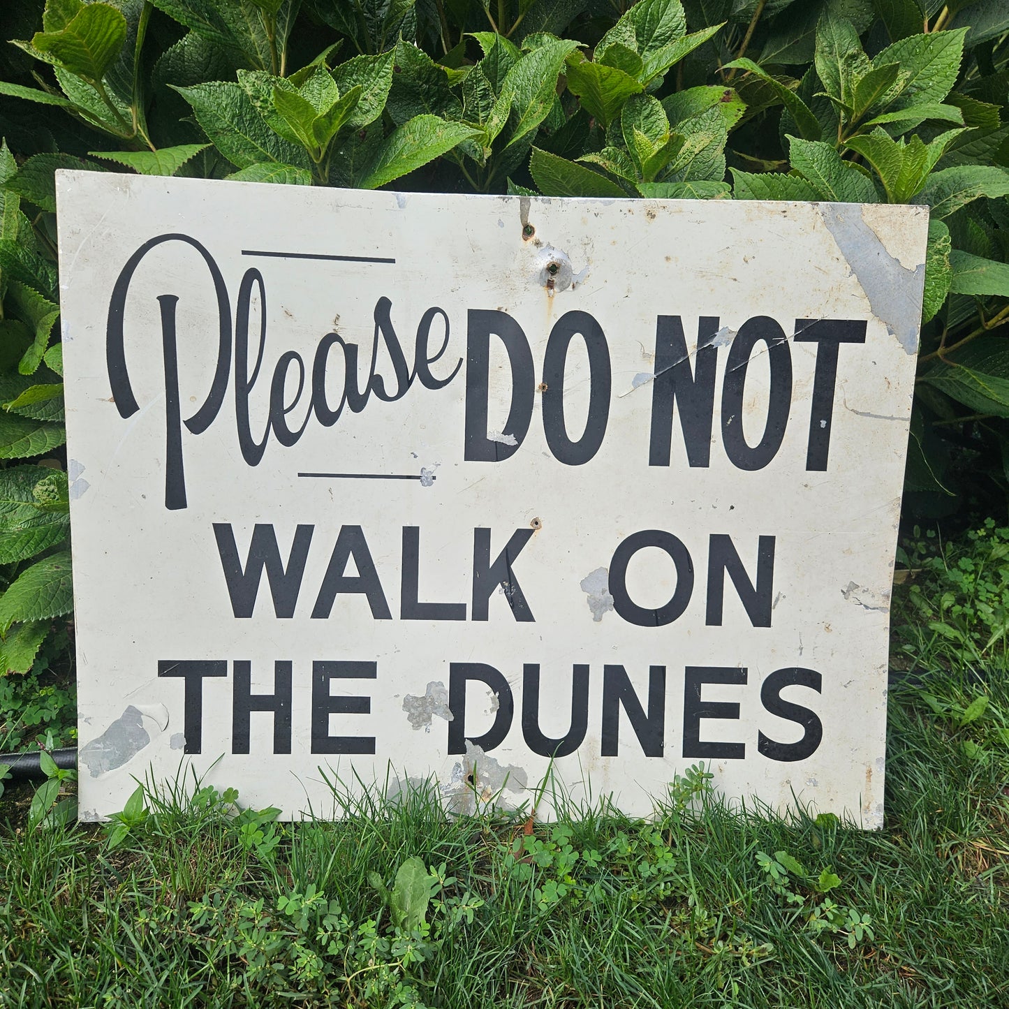 Vintage Please Do Not Walk on The Dunes Sign