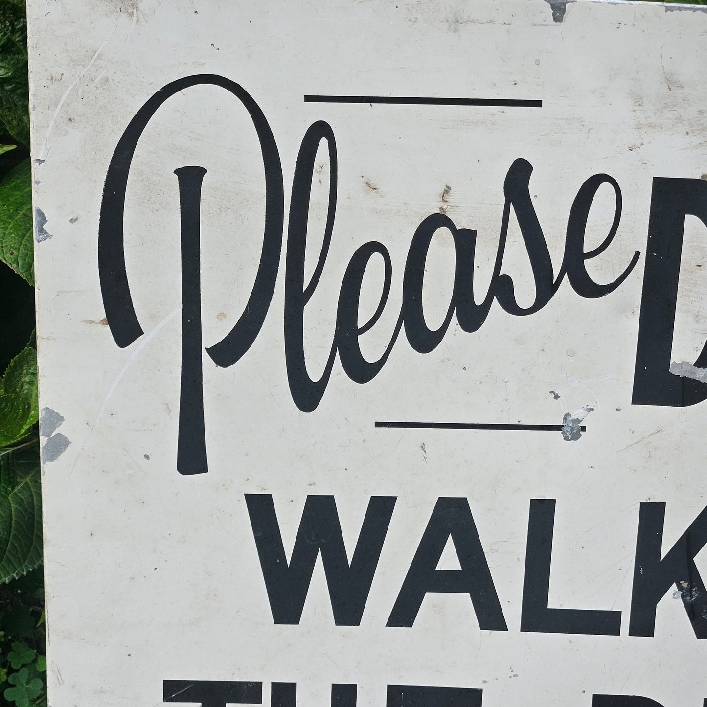 Vintage Please Do Not Walk on The Dunes Sign