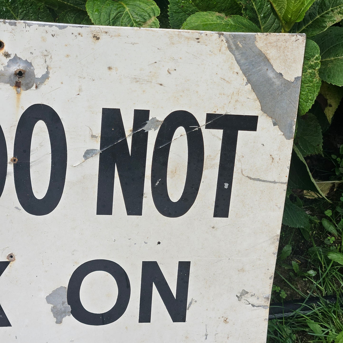 Vintage Please Do Not Walk on The Dunes Sign
