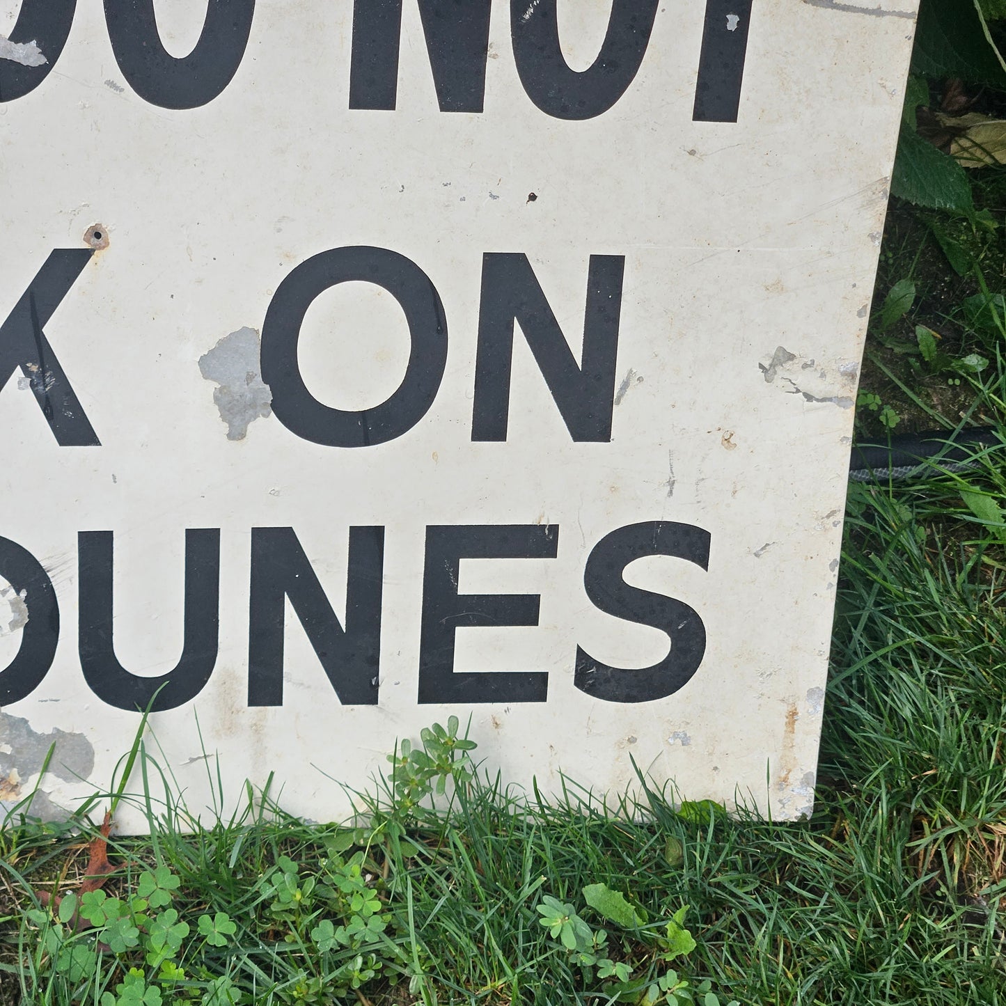 Vintage Please Do Not Walk on The Dunes Sign