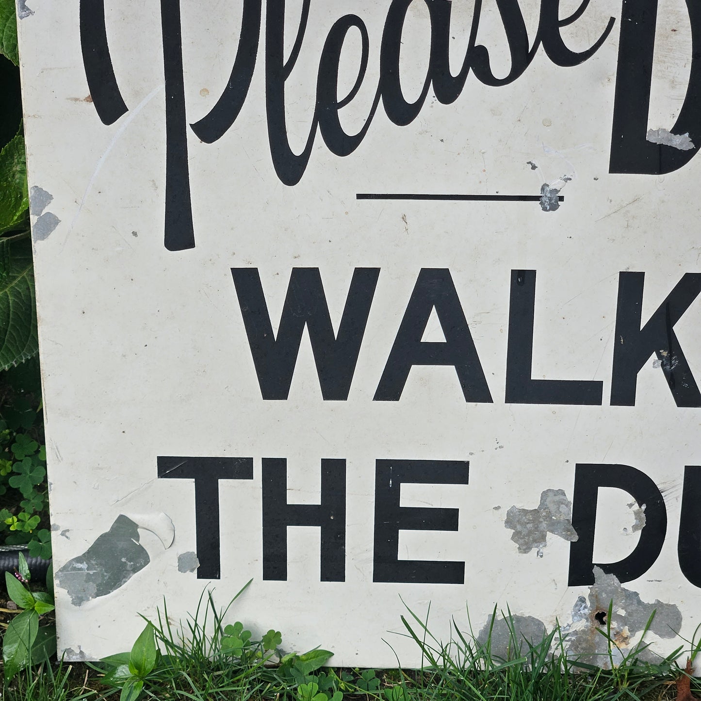 Vintage Please Do Not Walk on The Dunes Sign