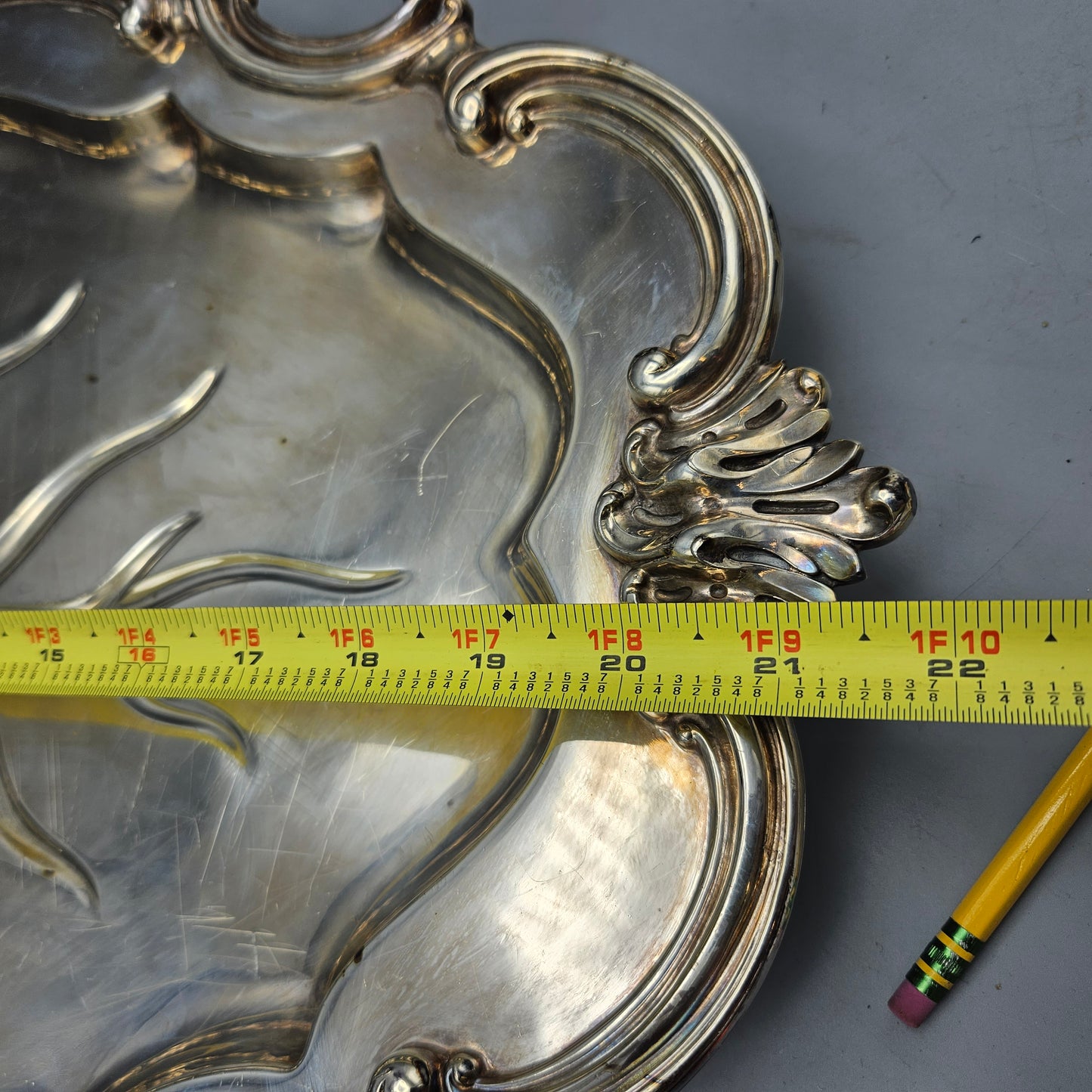 Vintage Reed and Barton Victorian Silver Plate Meat Tray