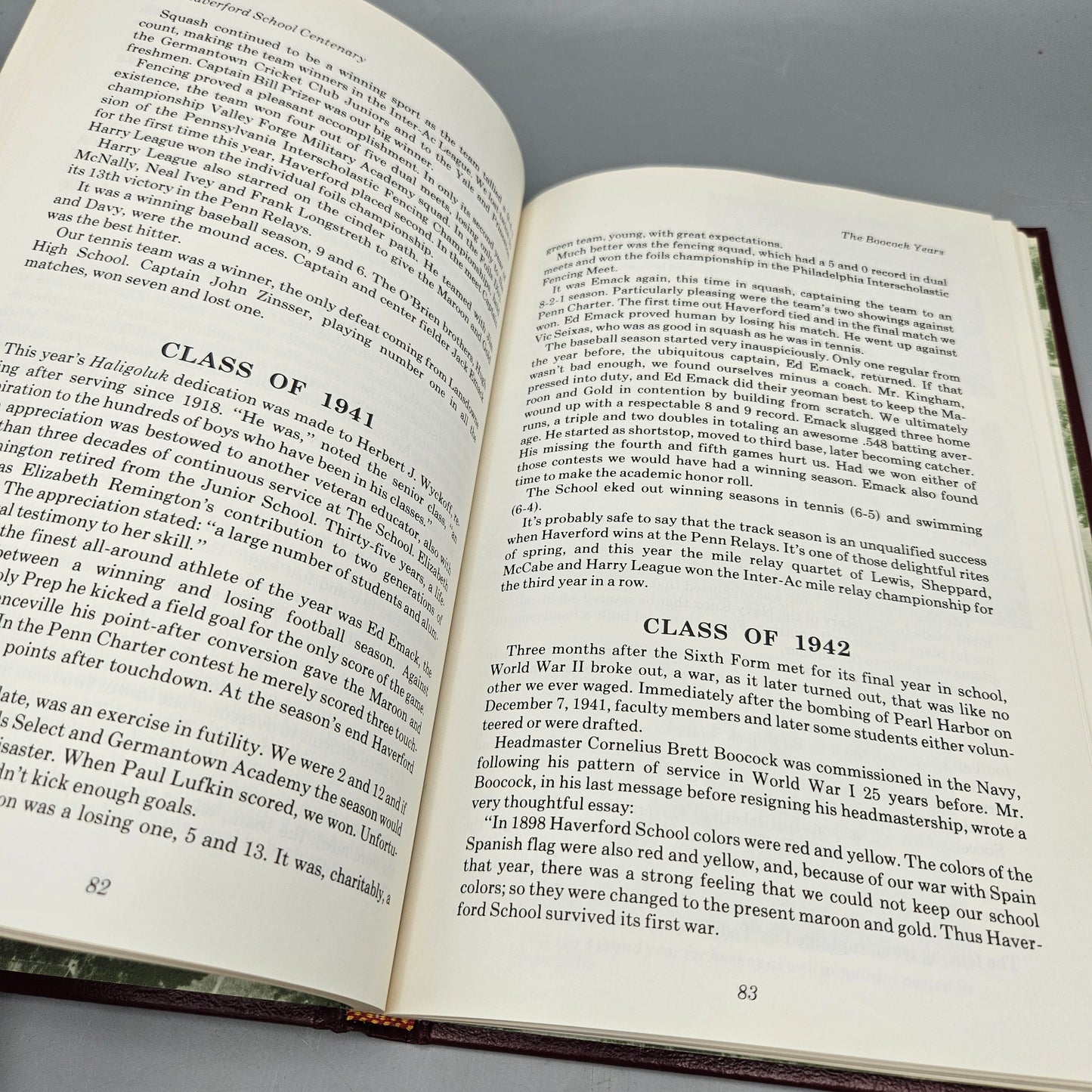 Book: The Haverford School A Century of Service 1884-1984 by Edward Lawson