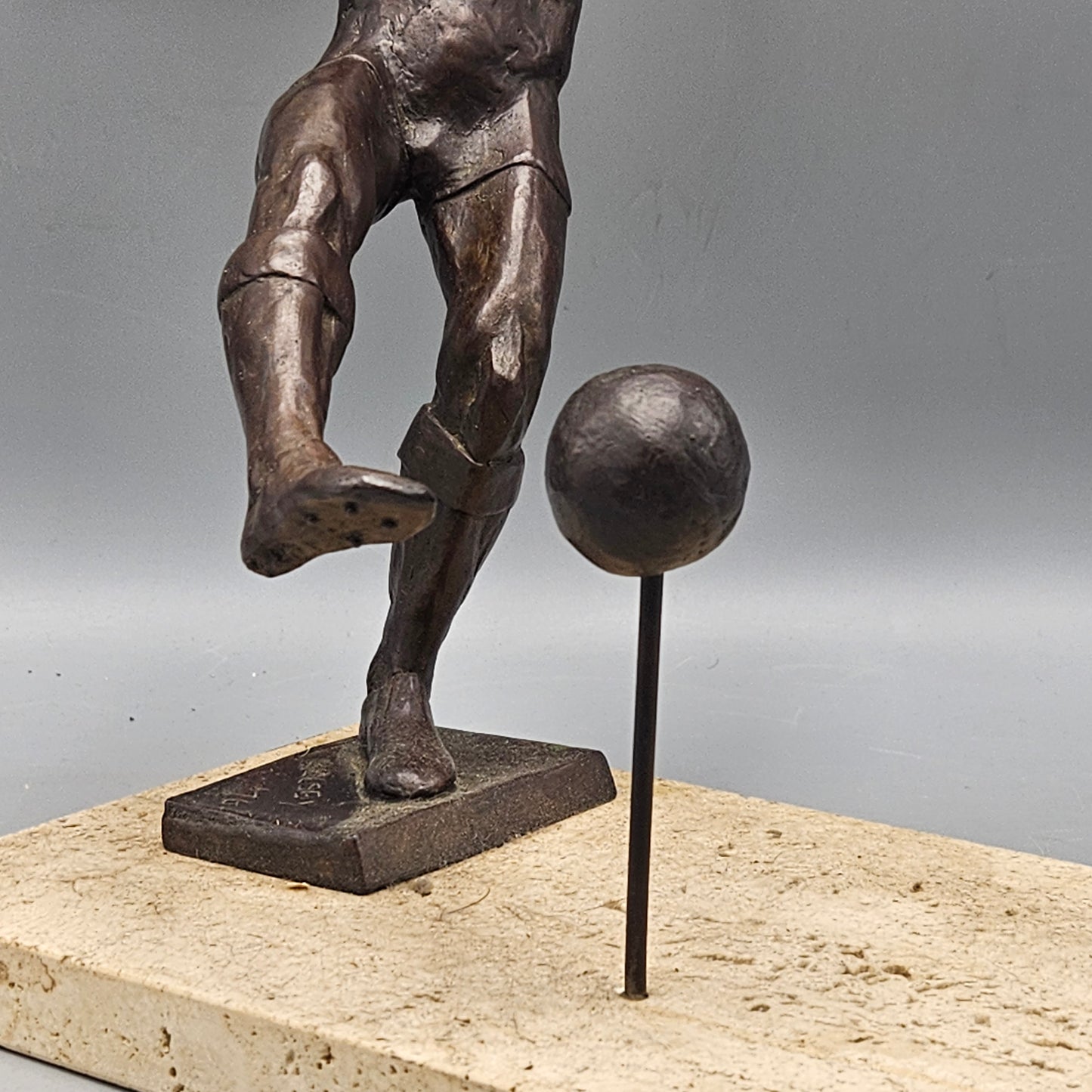S.G. Kelsey Royal Copenhagen Bronze Sculpture of a Football (Soccer) Player
