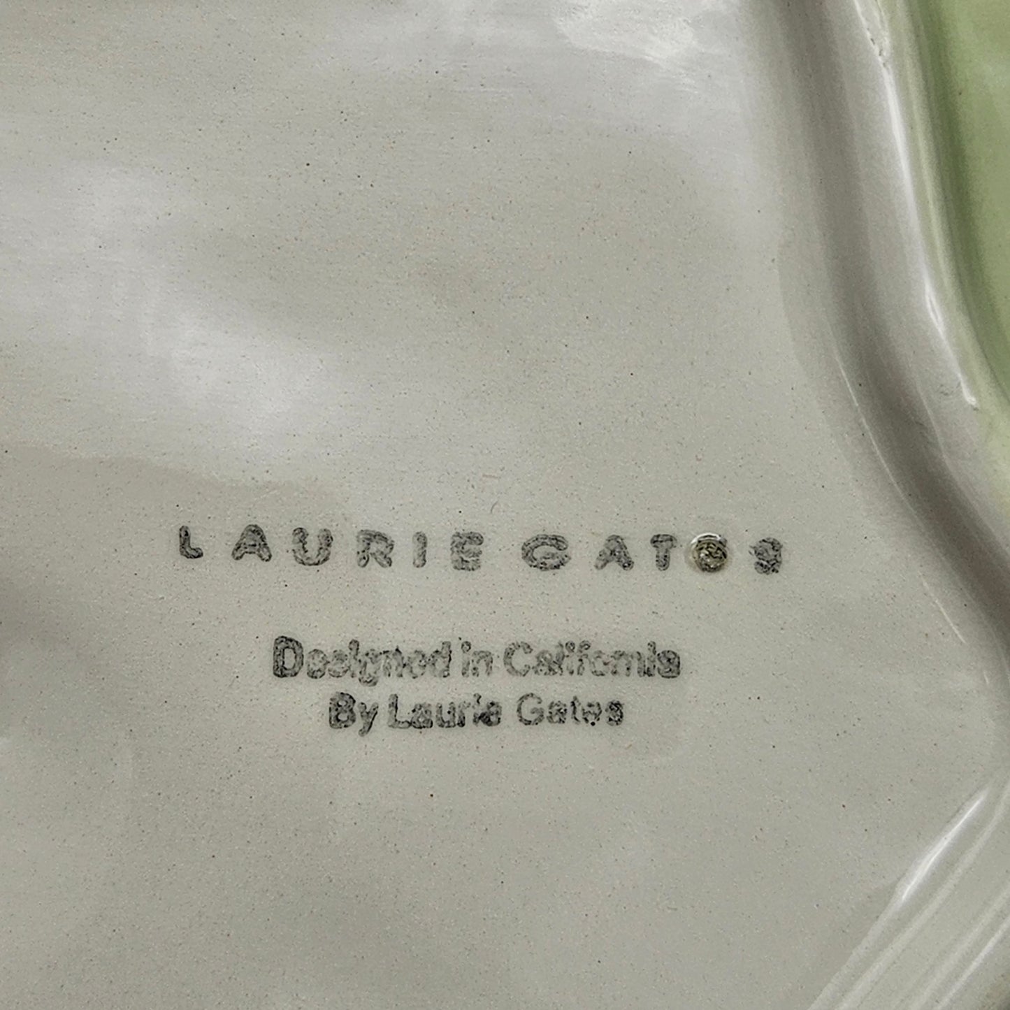 Vintage Laurie Gates Flkower Plate