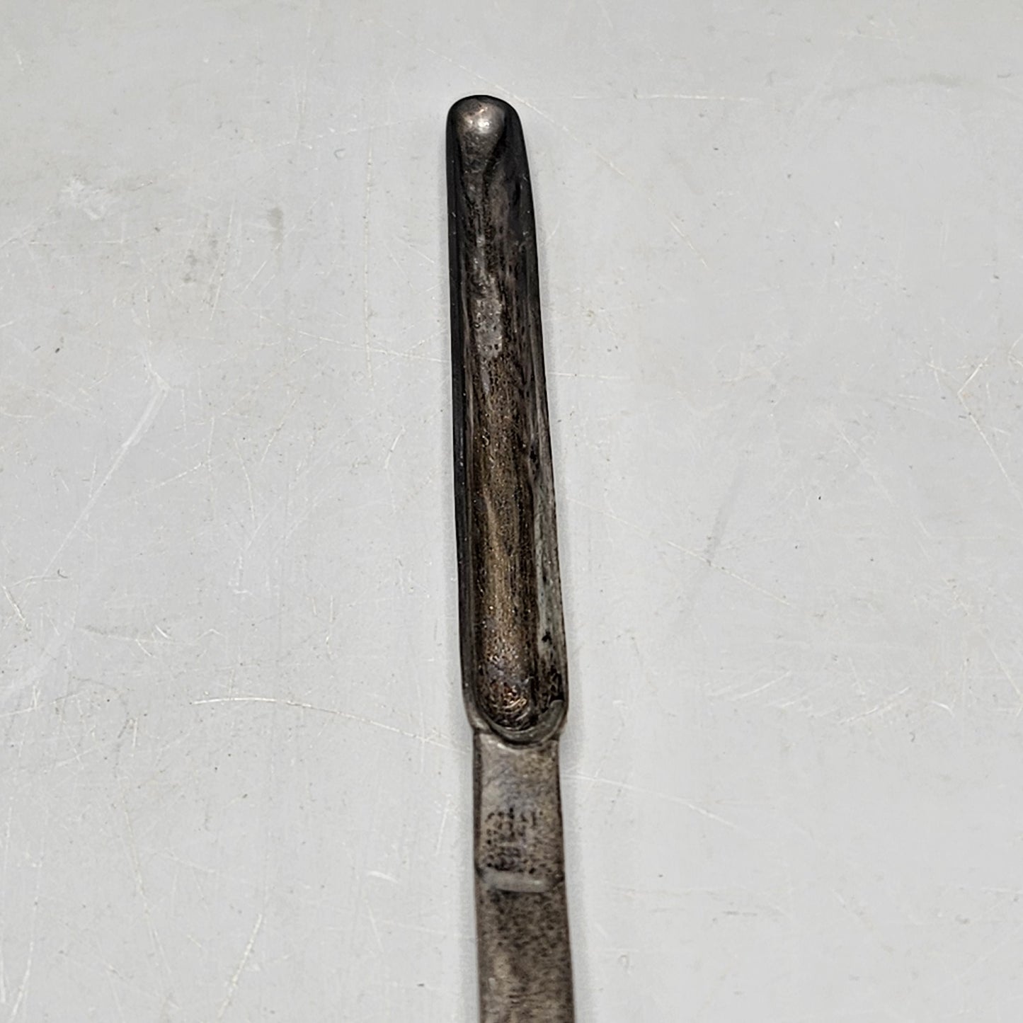 Antique John Power Sterling Silver Marrow Spoon / Cheese Scoop