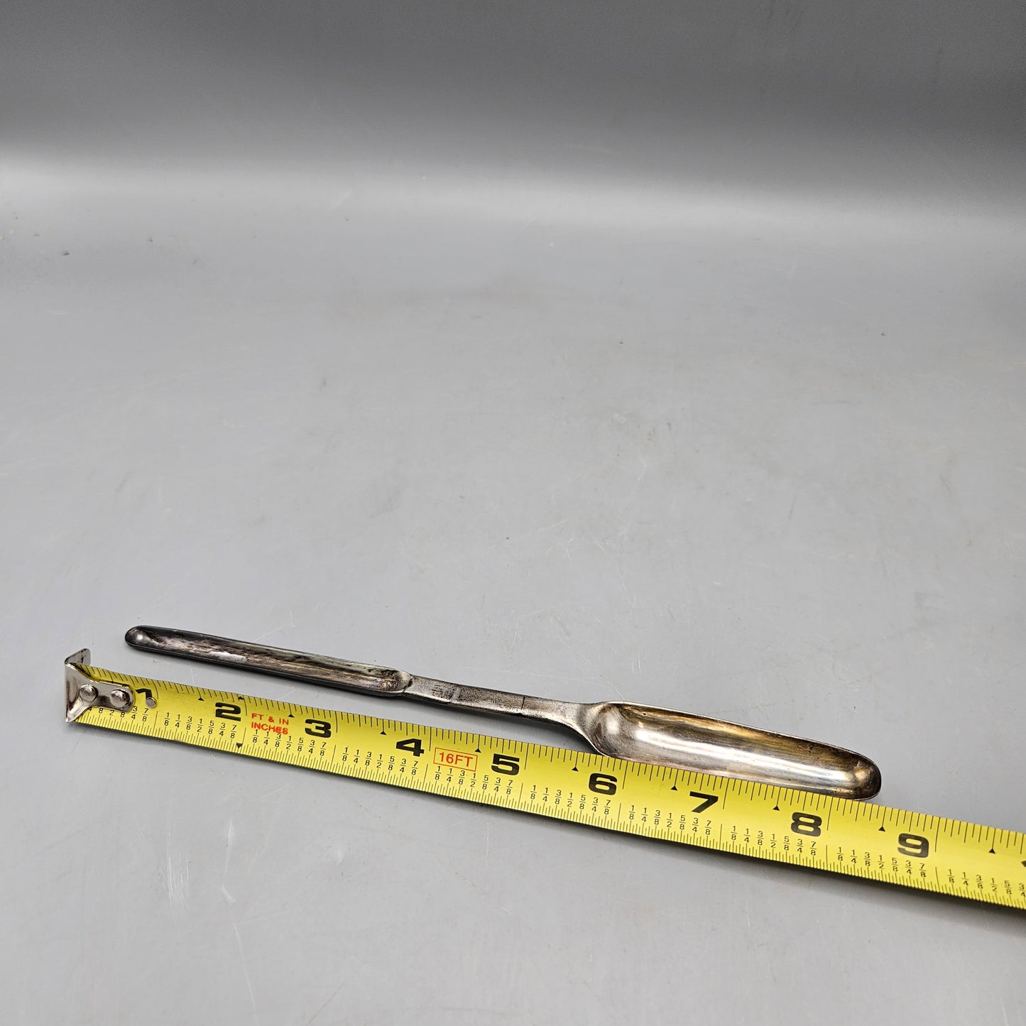 Antique John Power Sterling Silver Marrow Spoon / Cheese Scoop