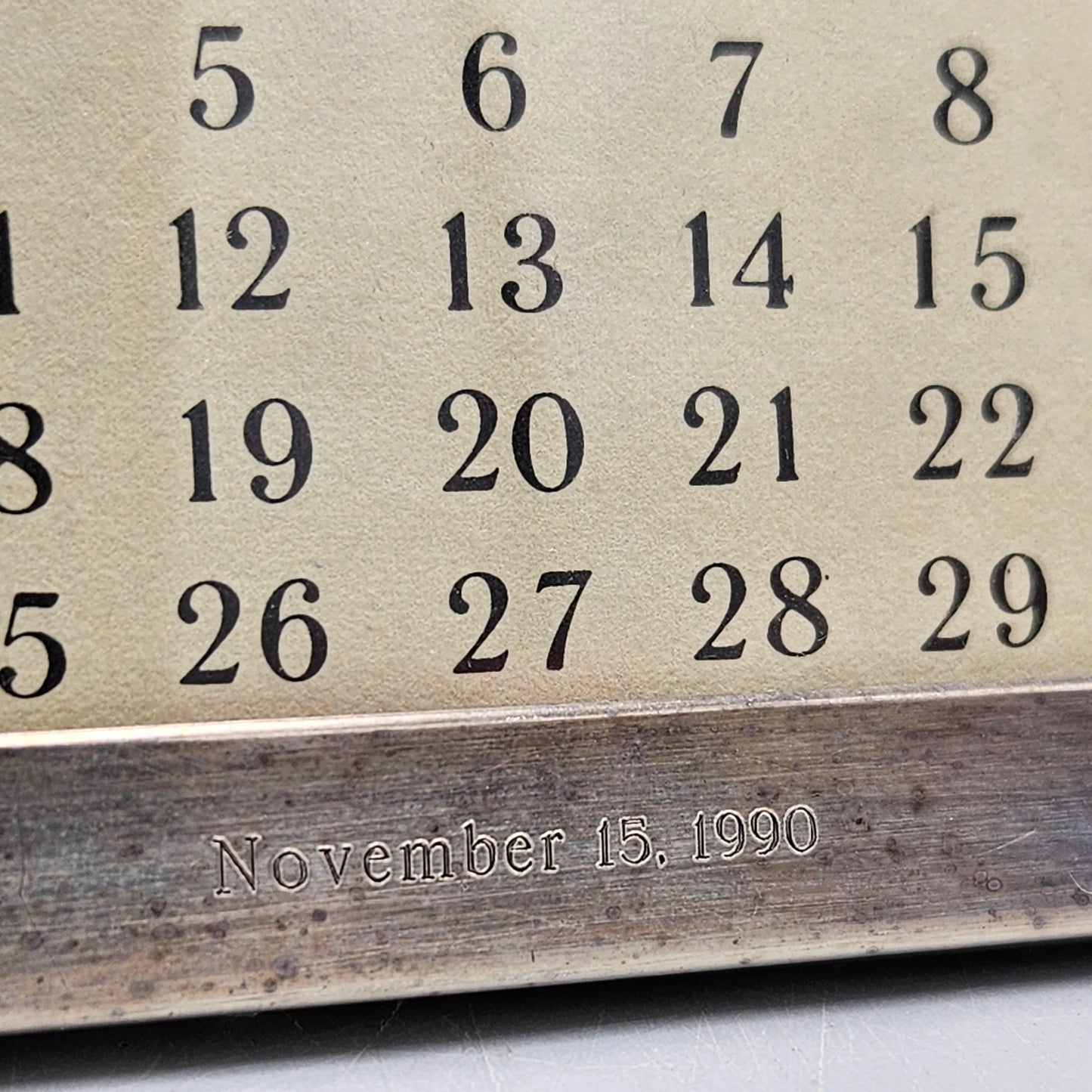 Volunteer Committees of Philadelphia Orchestra Tiffany & Co. Sterling Silver Framed Calendar