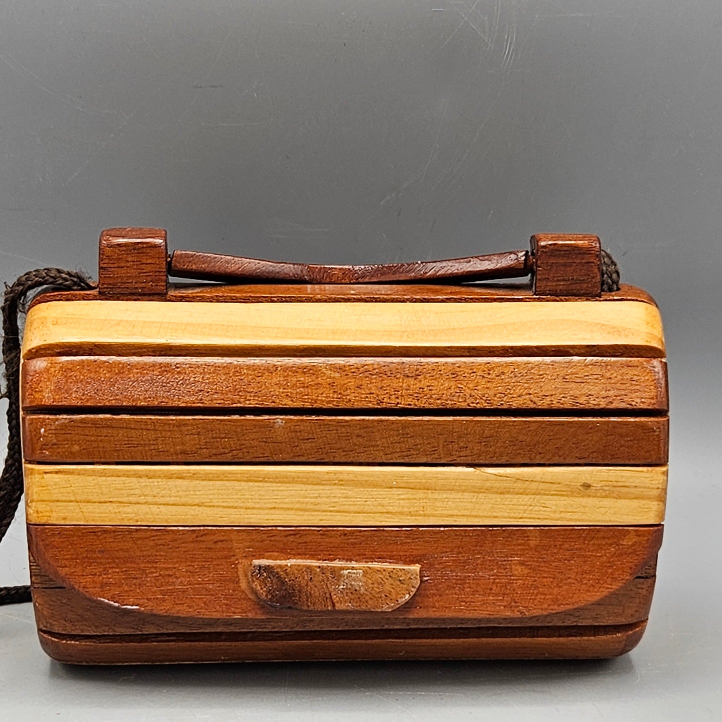 Vintage Wooden Purse