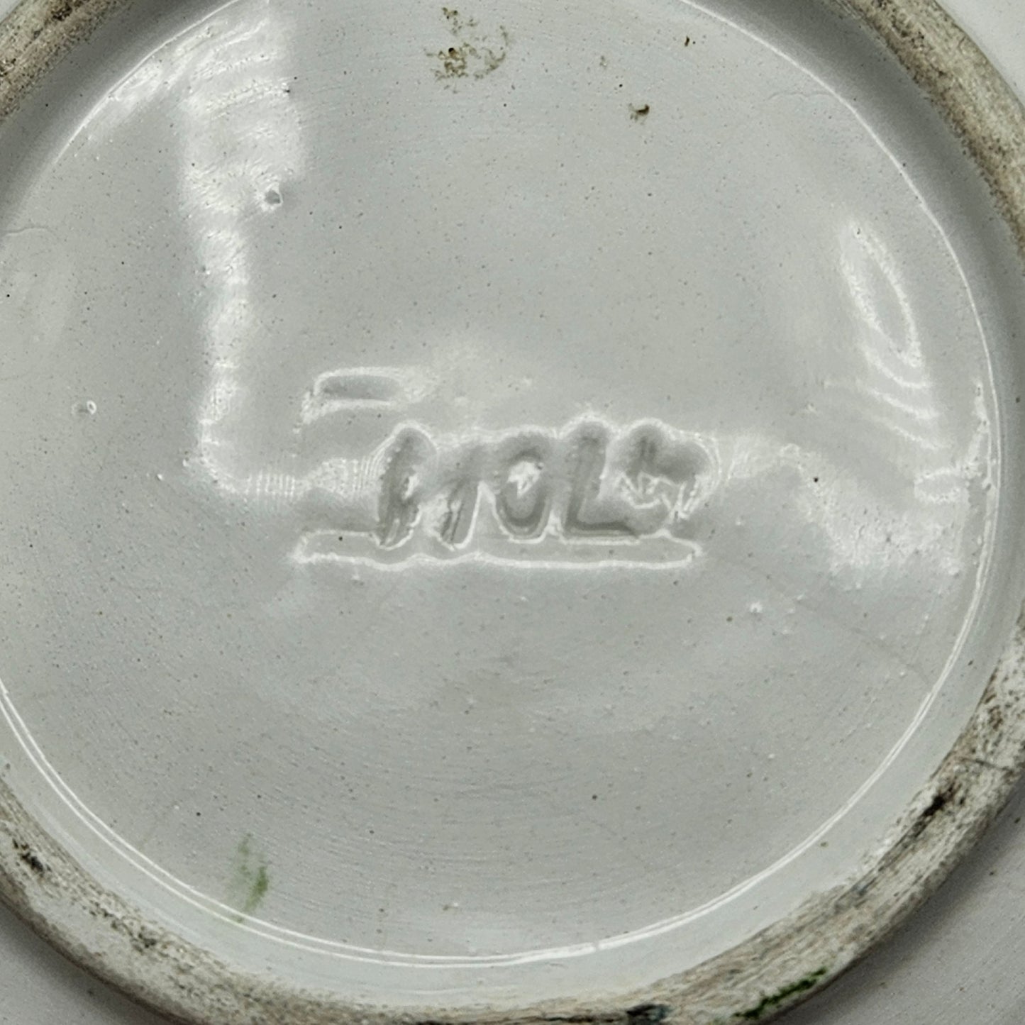 Vintage Glazed Leaf Dish
