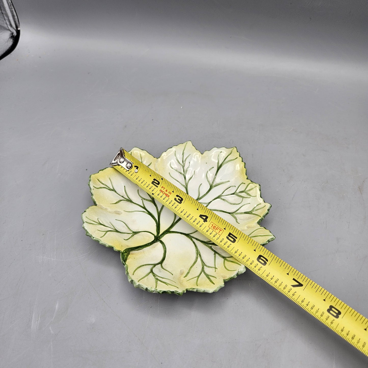 Vintage Glazed Leaf Dish