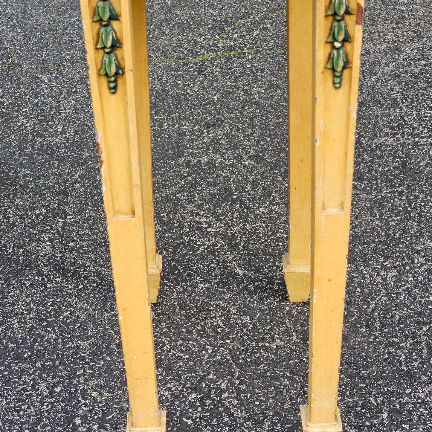 Beautiful Hand Painted Decorator Console Table