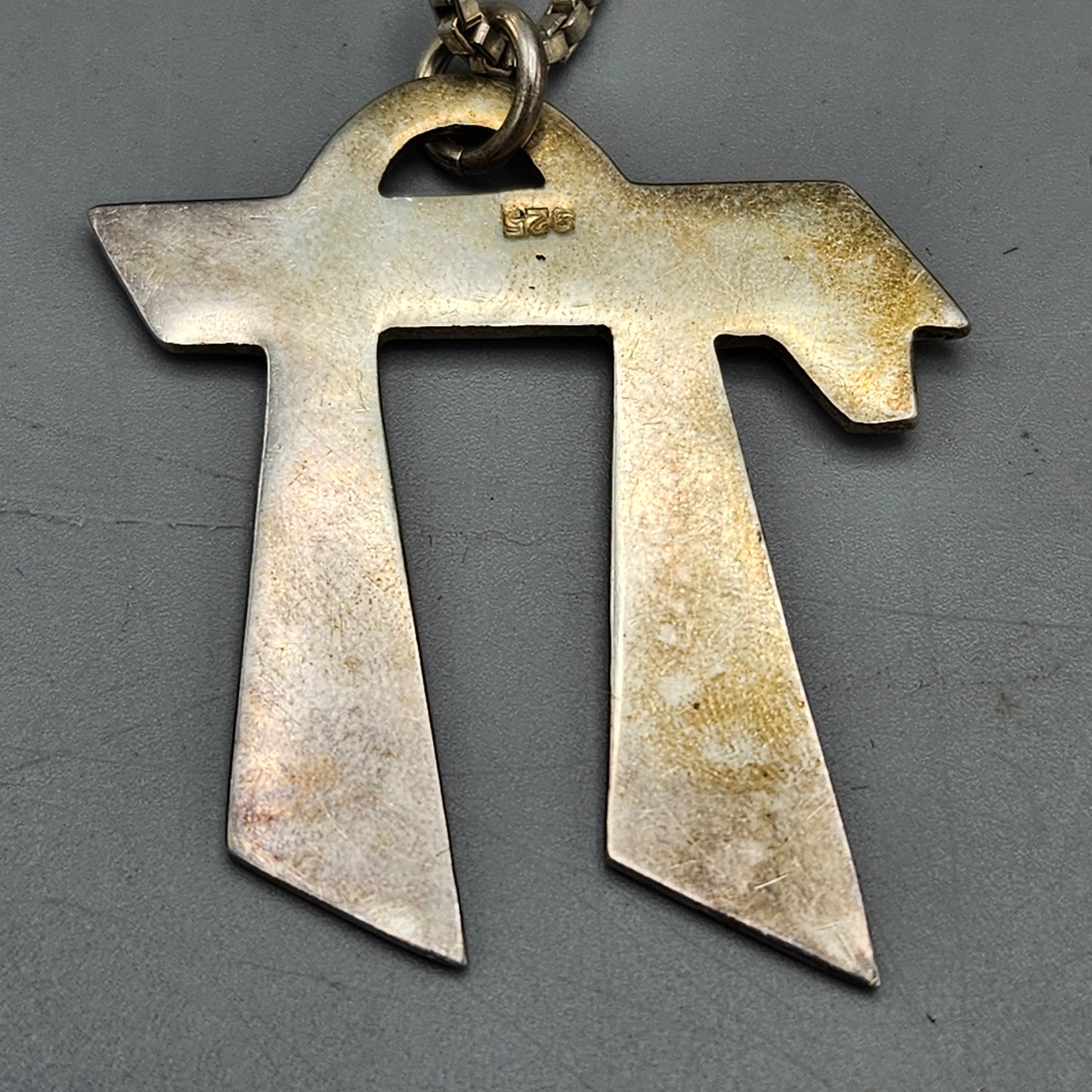 Vintage Sterling Silver Jewish Chai Symbol Necklace with Pendant